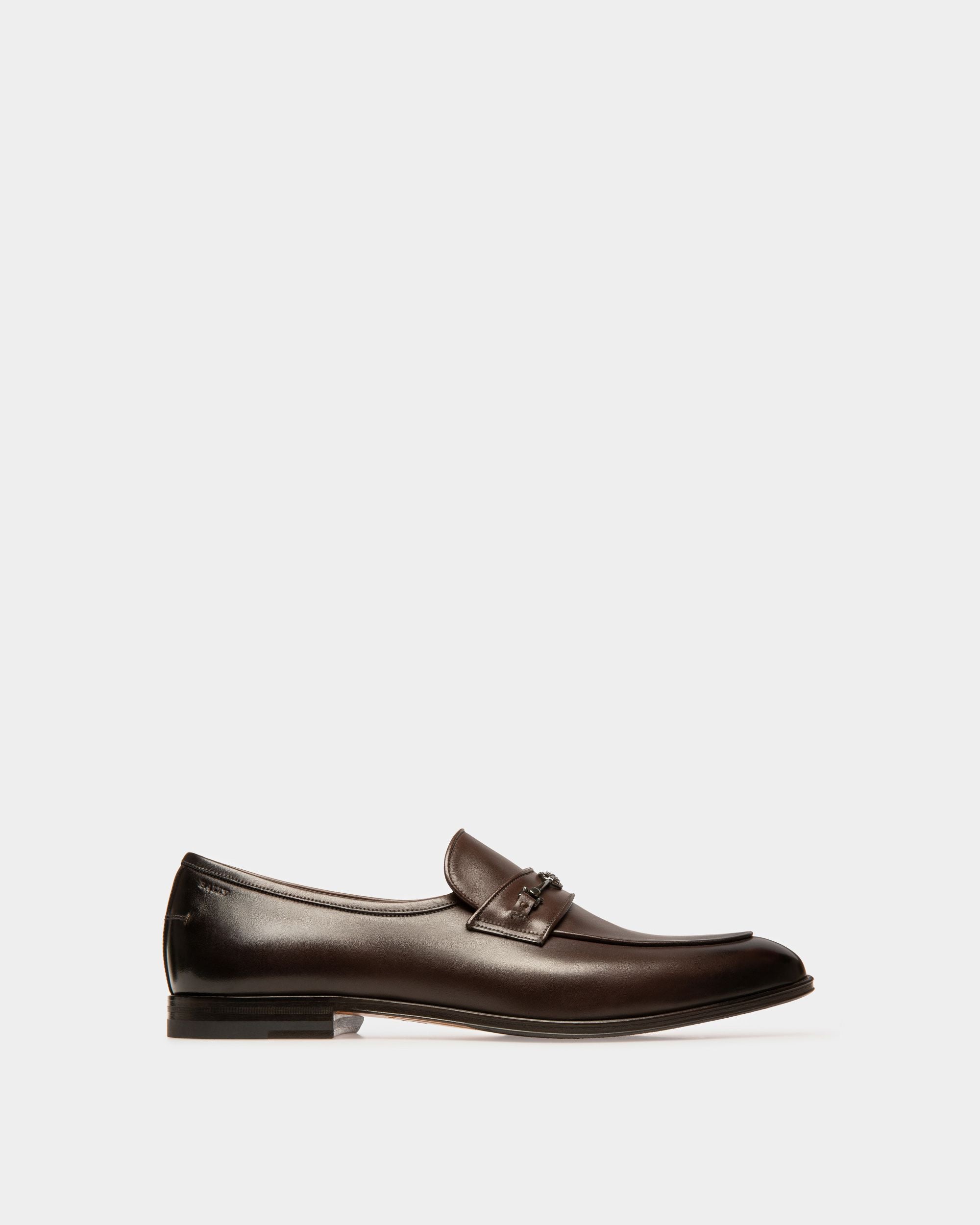 Weram Leather Loafers In Brown - Men's - Bally - 01