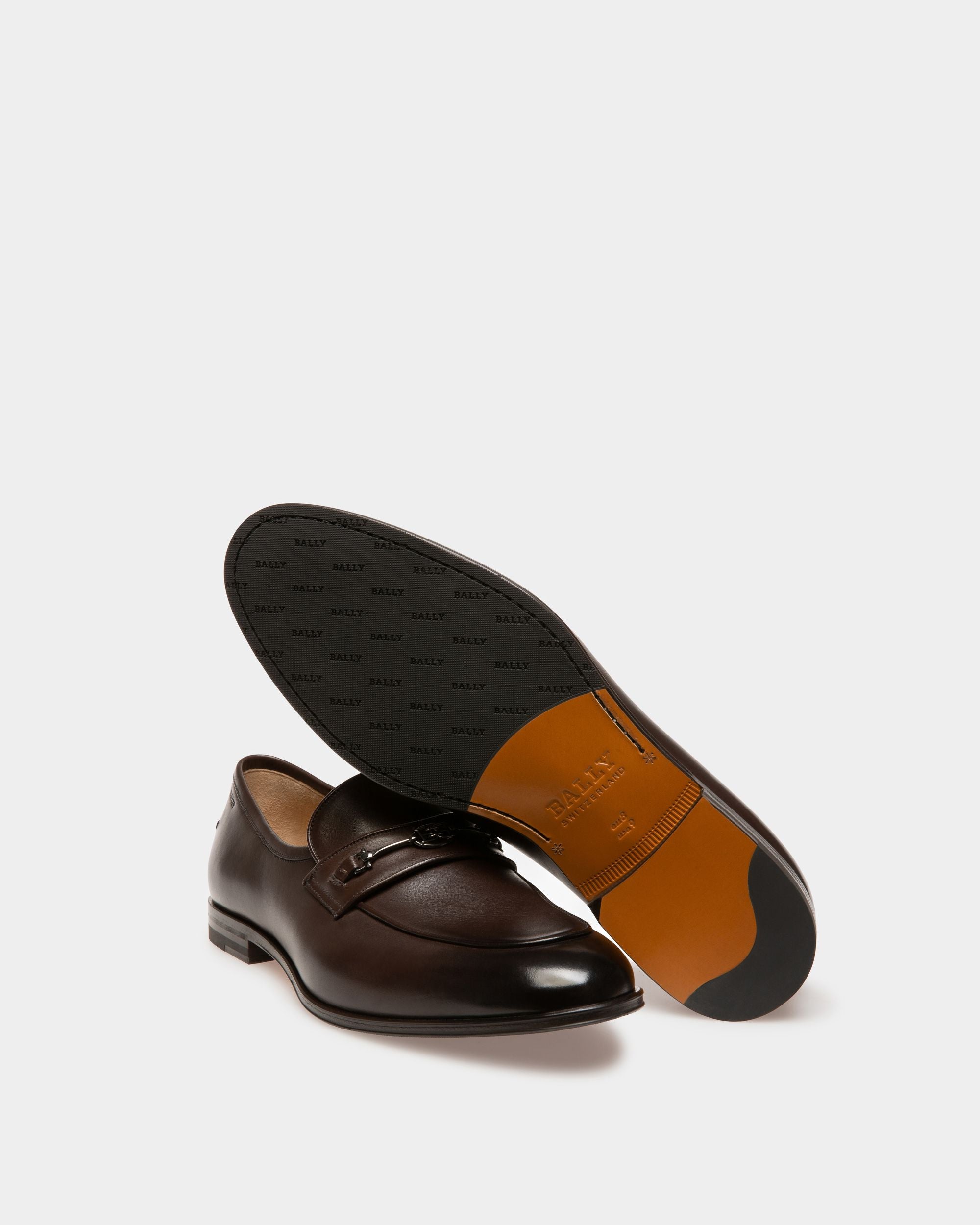Weram Leather Loafers In Brown - Men's - Bally - 02
