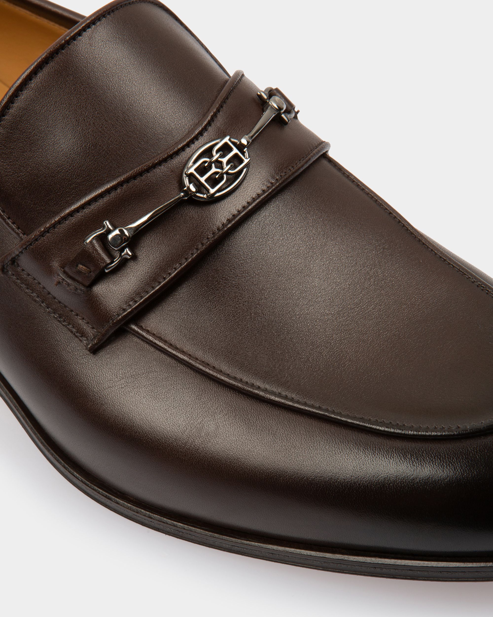 Weram Leather Loafers In Brown - Men's - Bally - 03