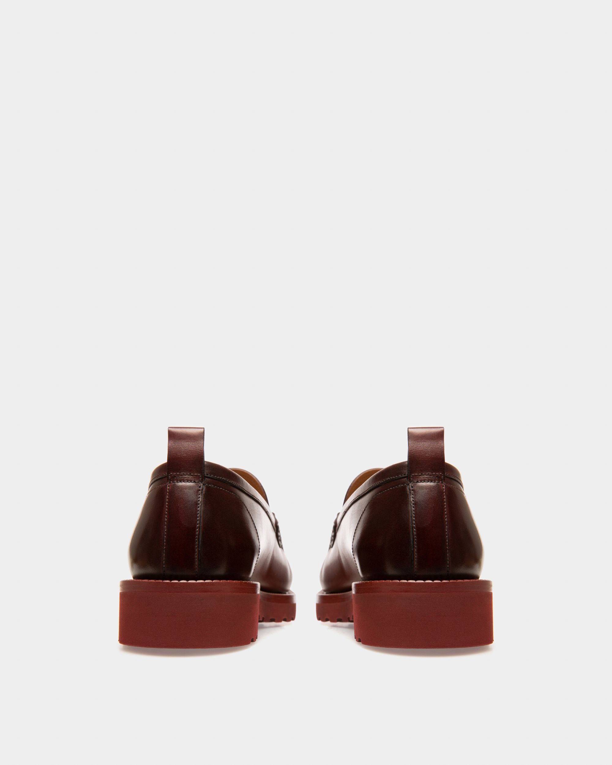 Novian Leather Mocassins In Heritage Red - Men's - Bally - 04