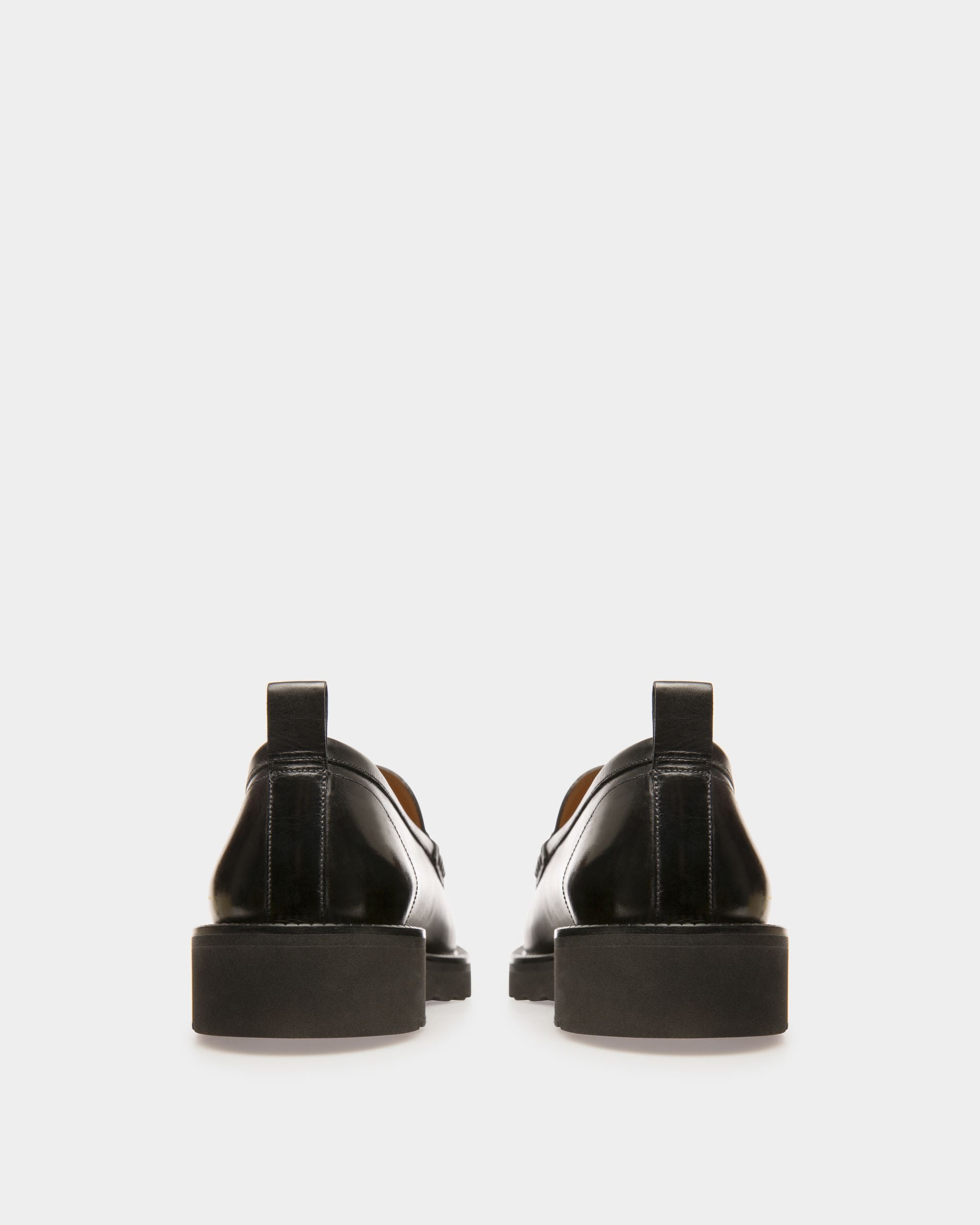 Novian Leather Mocassins In Black - Men's - Bally - 04