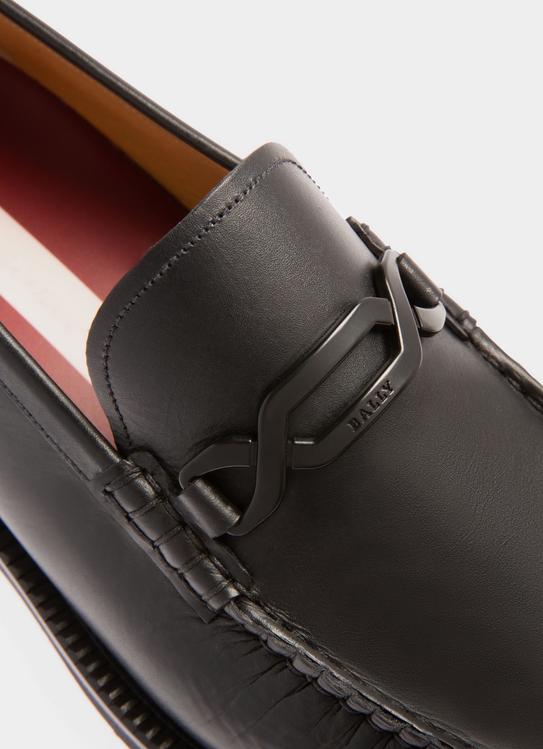 Novian Leather Mocassins In Black - Men's - Bally - 06