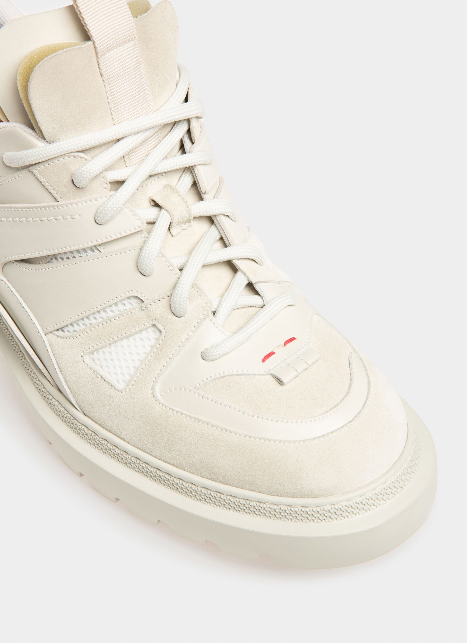 Vailont Leather Derbies In Dusty White - Men's - Bally - 06