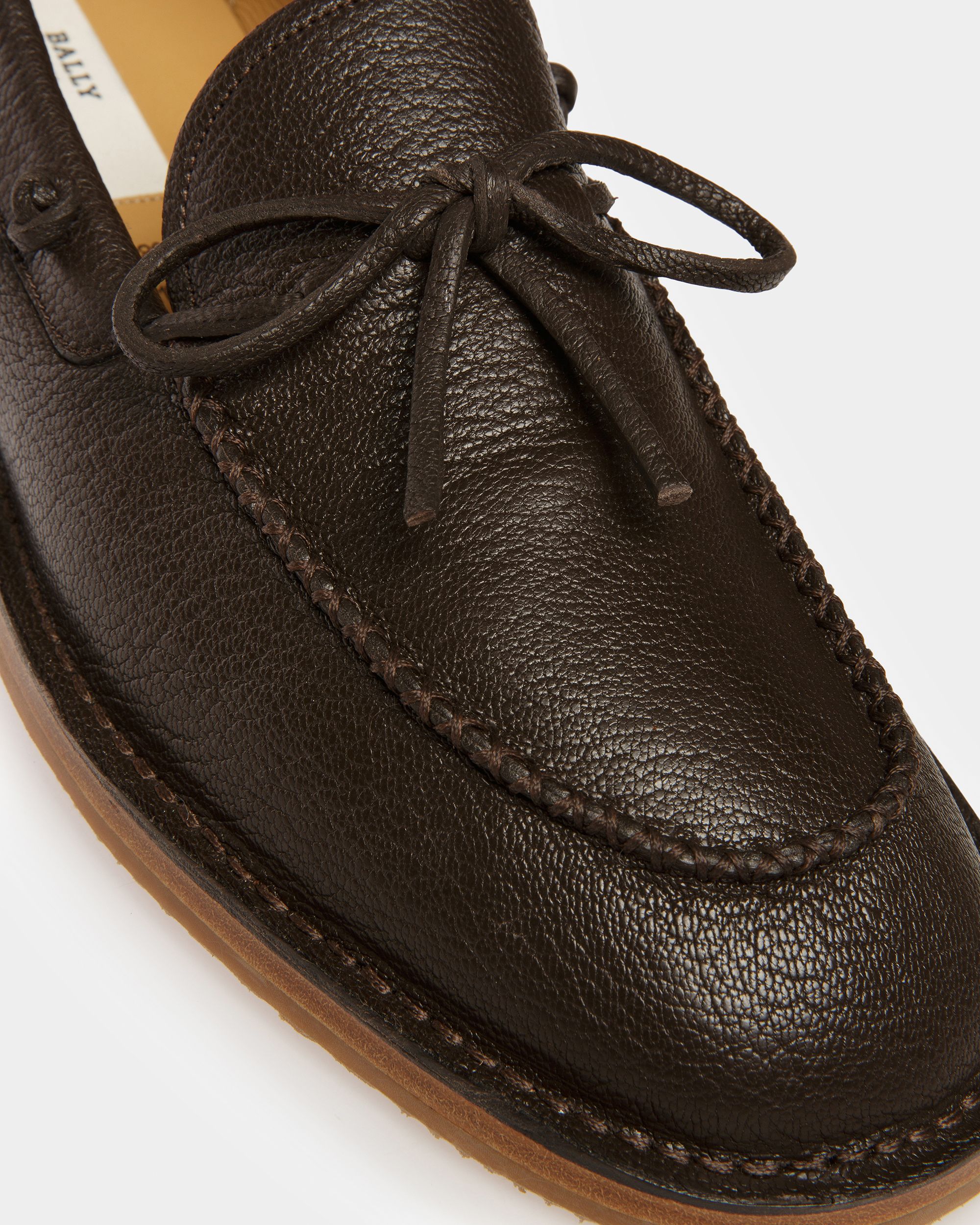 Fogar Leather Loafers In Brown - Men's - Bally - 06