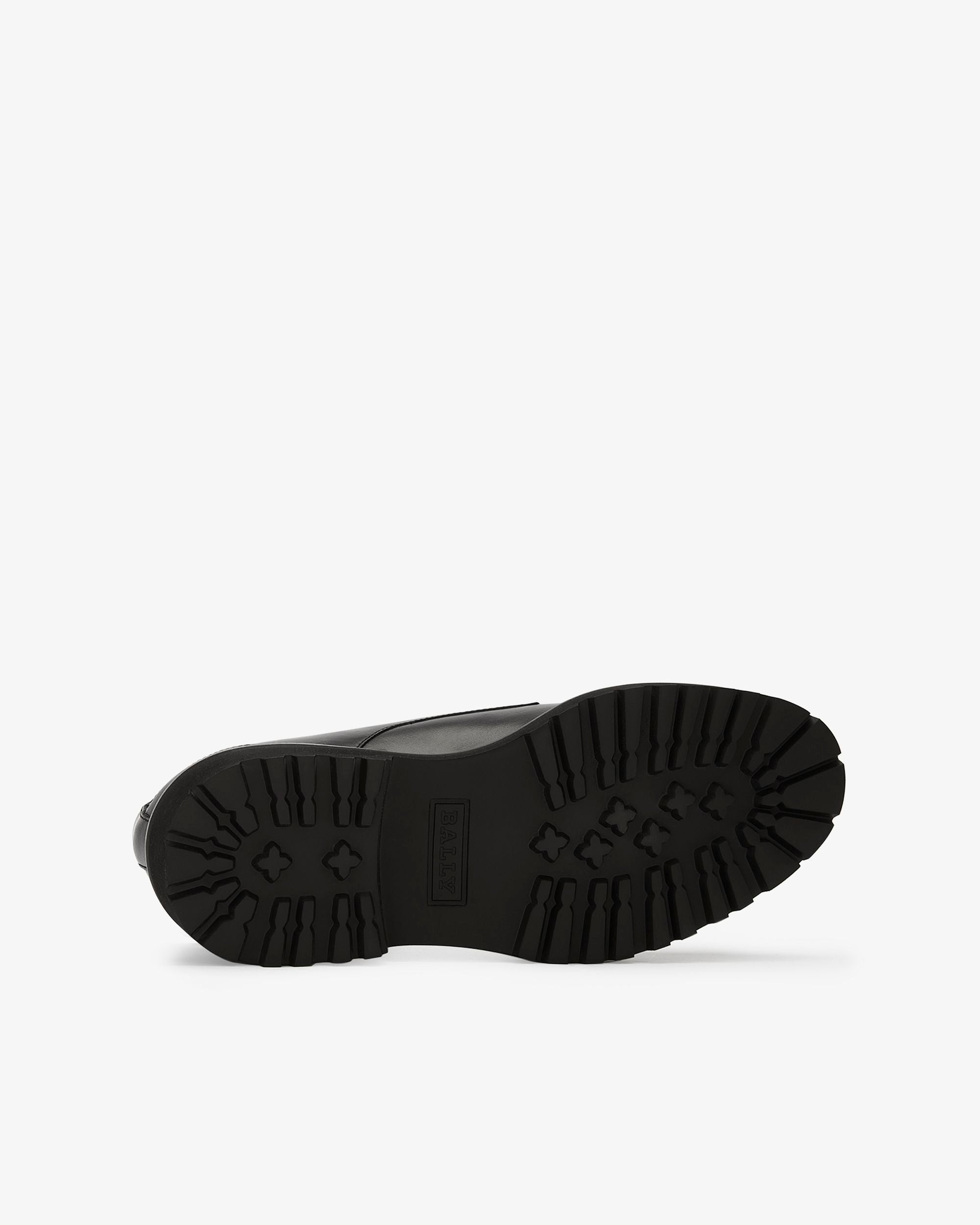 Derby in Black Leather - Men's - Bally - 04