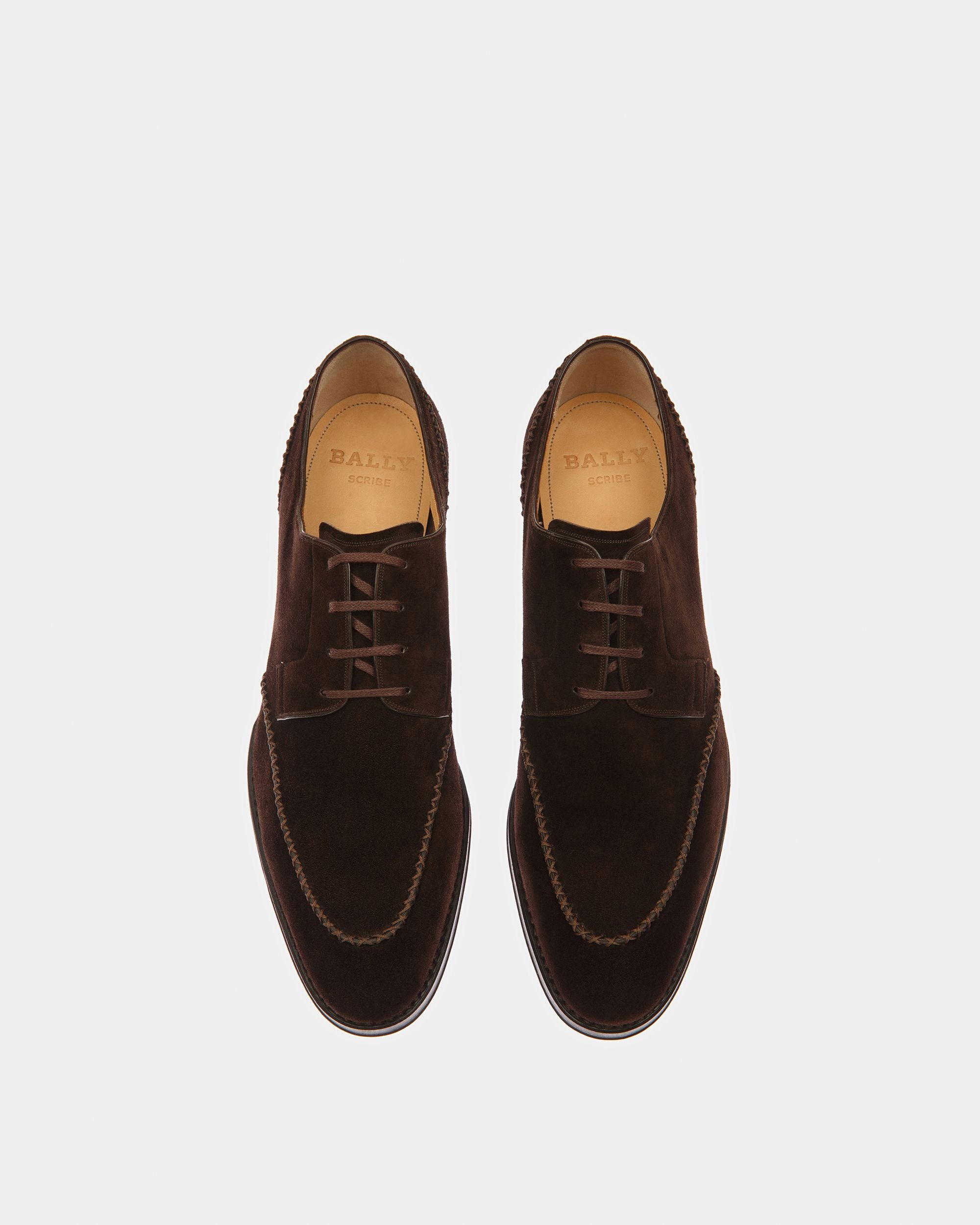 Scaron Leather Derby Shoes In Brown - Men's - Bally - 02