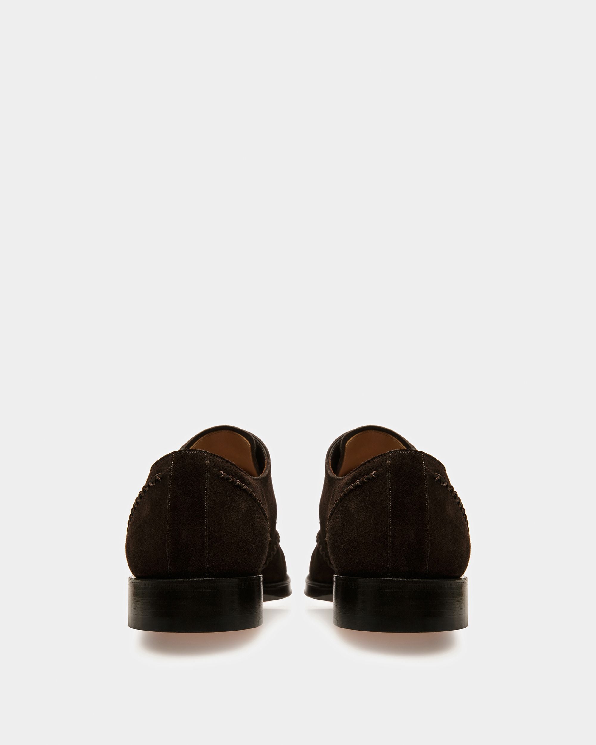 Scaron Leather Derby Shoes In Brown - Men's - Bally - 04