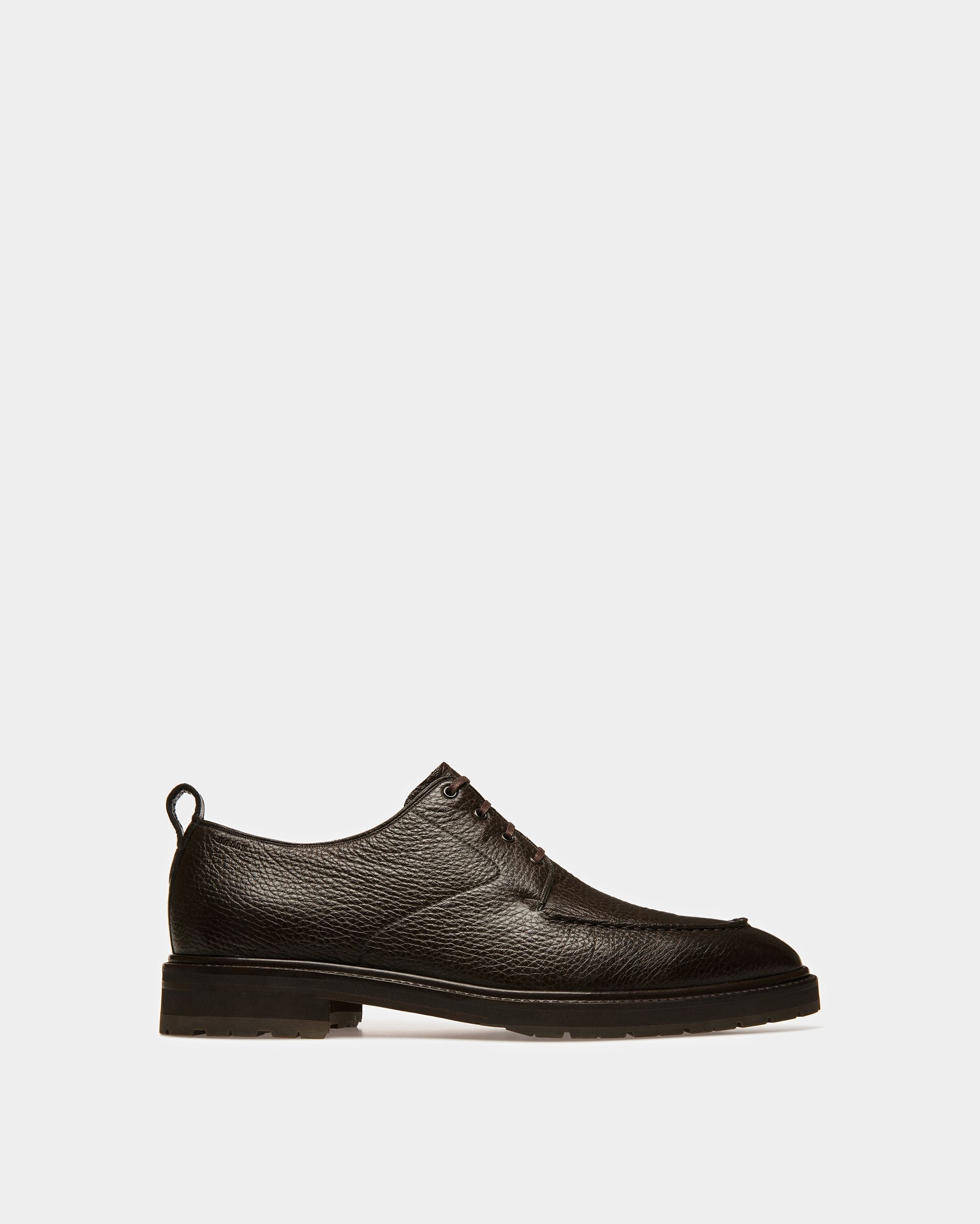 Milivar Leather Derby Shoes In Brown - Men's - Bally - 01
