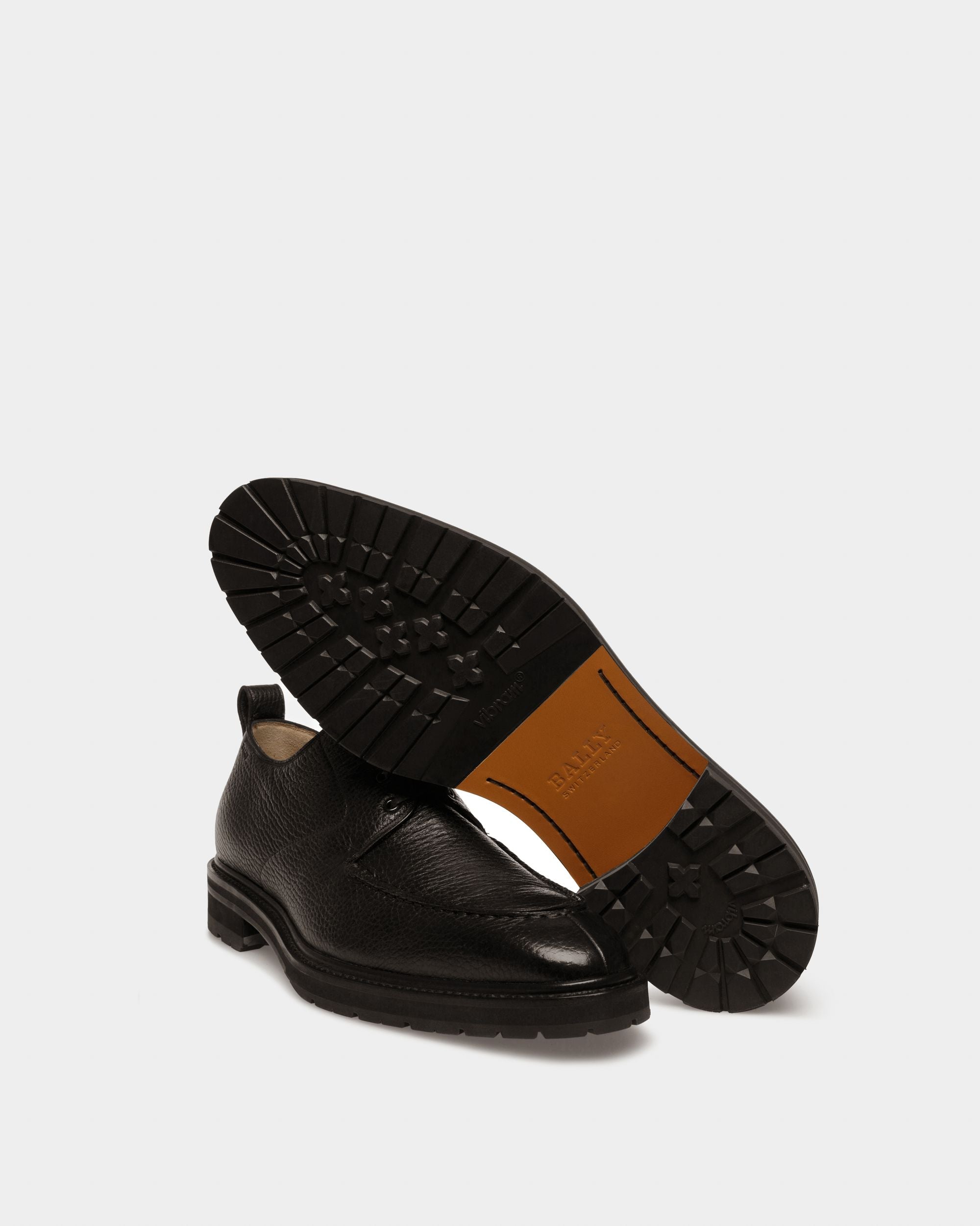 Milivar Leather Derbies In Black - Men's - Bally - 04