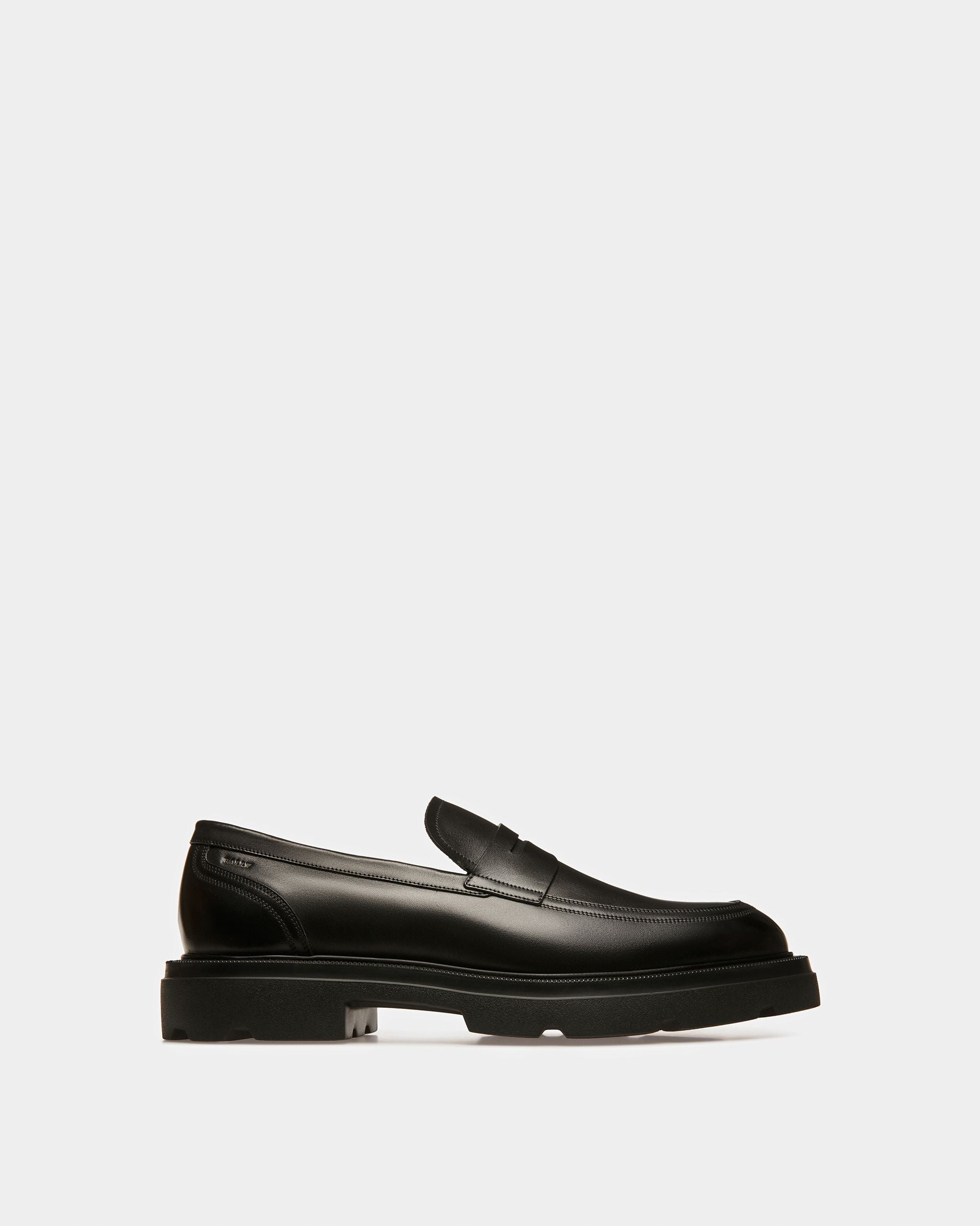 Zelard Leather Loafers In Black - Men's - Bally - 01