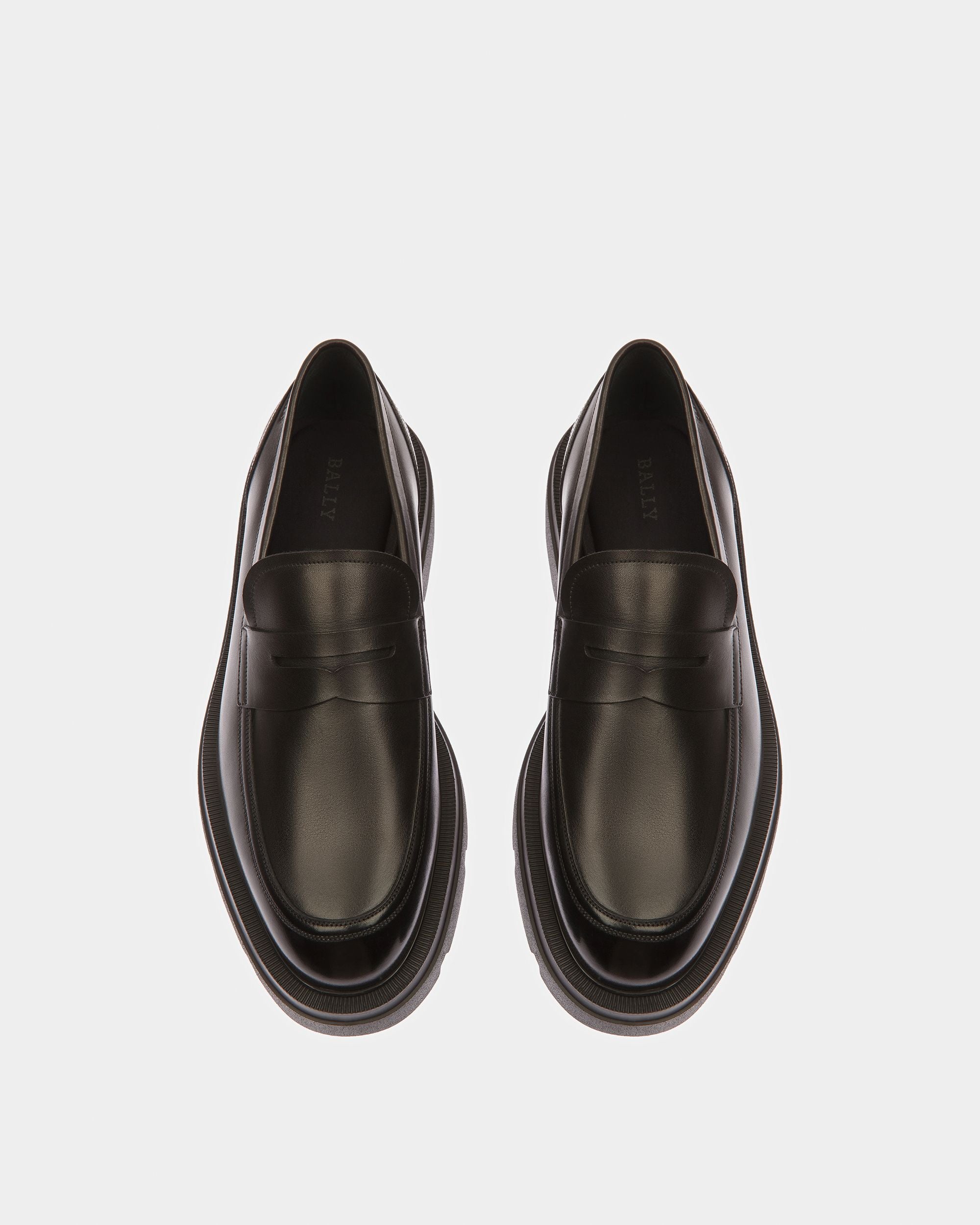 Zelard Leather Loafers In Black - Men's - Bally - 02