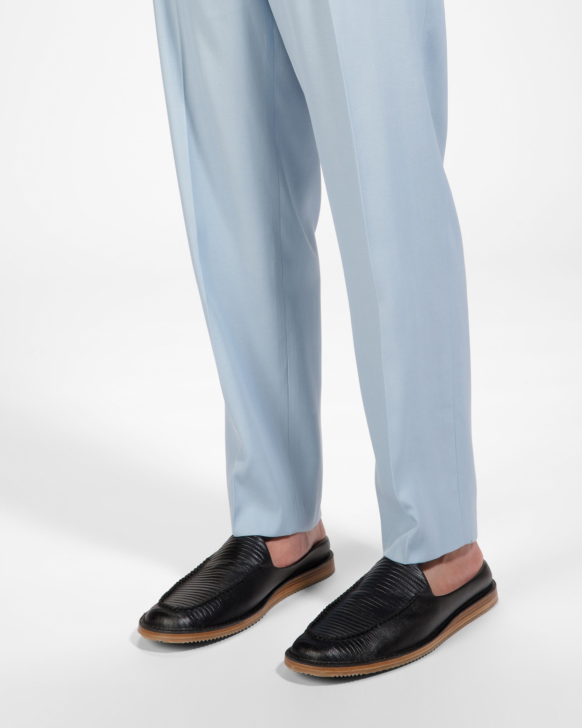 Fosko Leather Slippers In Black - Men's - Bally - 07