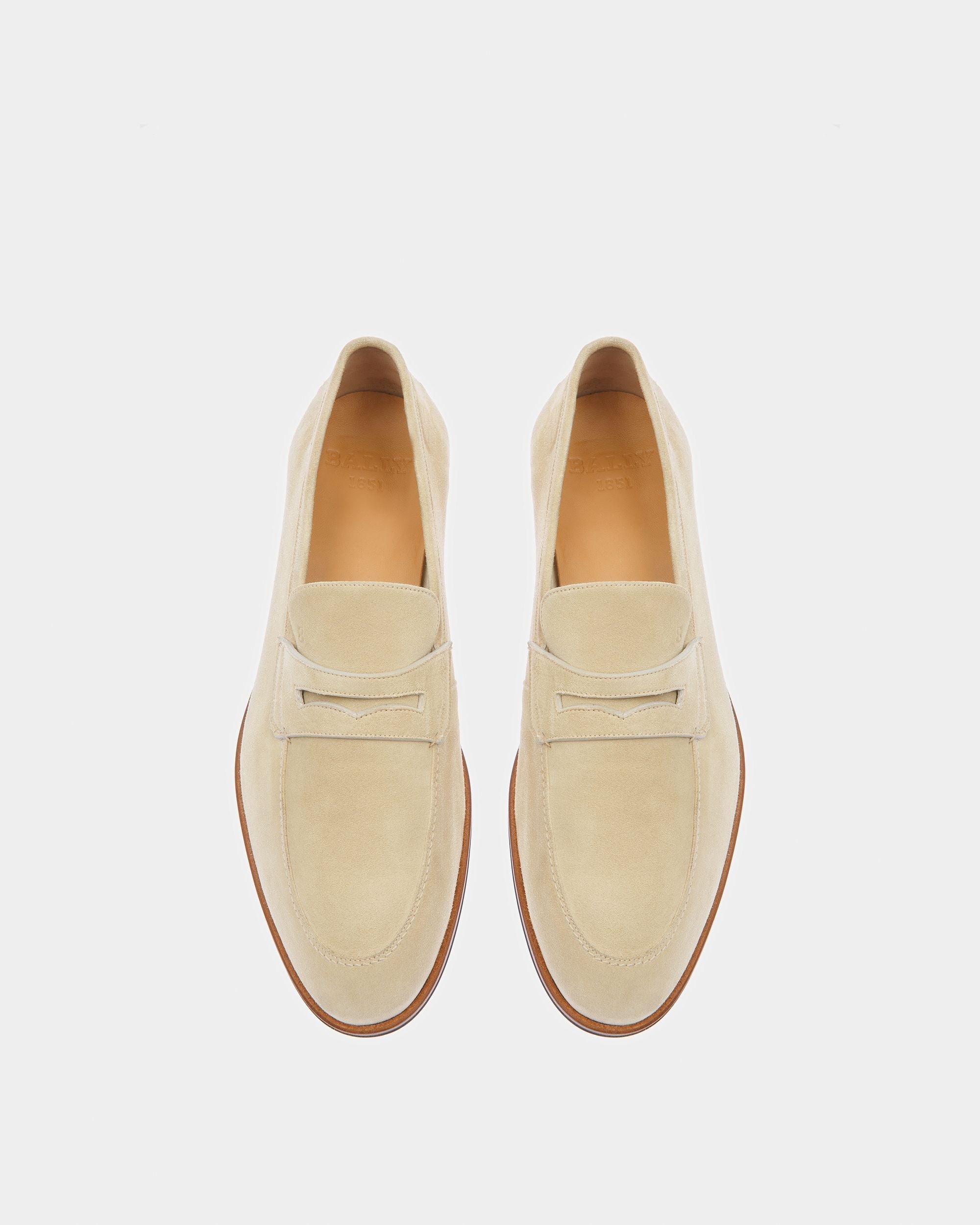 Webb Leather Loafers In Fossil - Men's - Bally - 02