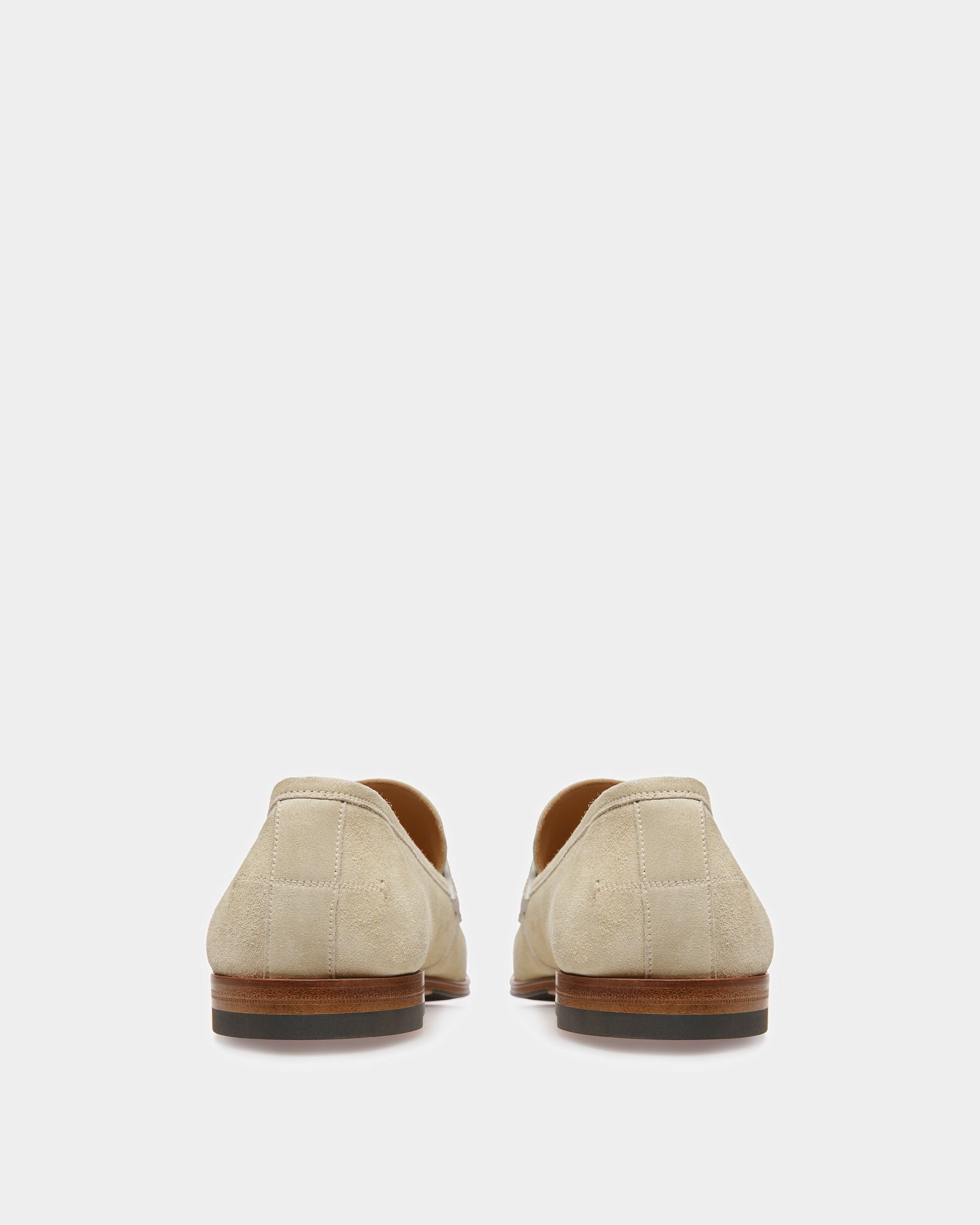 Webb Leather Loafers In Fossil - Men's - Bally - 04