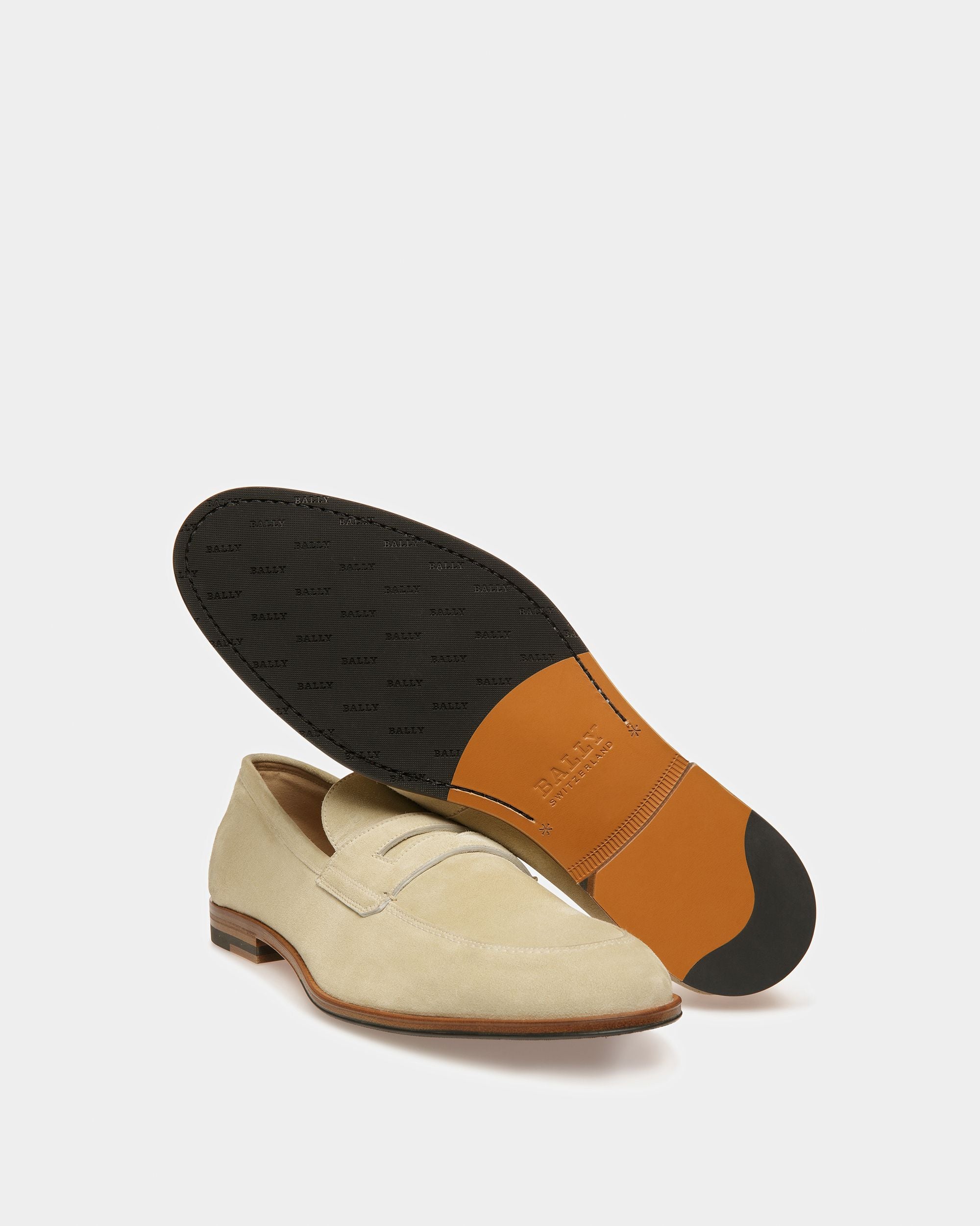Webb Leather Loafers In Fossil - Men's - Bally - 05