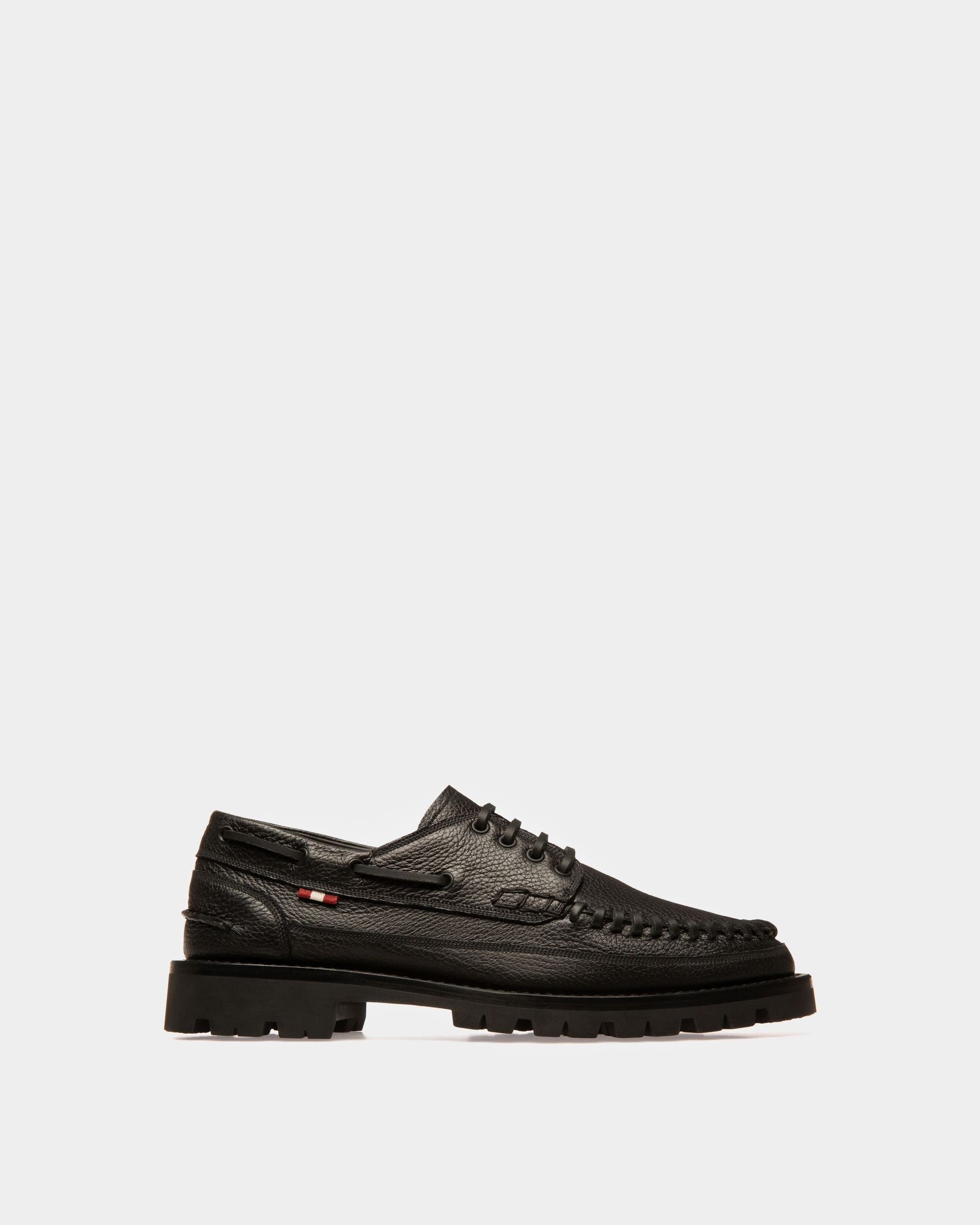 Trendal Leather Moccasins In Black - Men's - Bally - 01