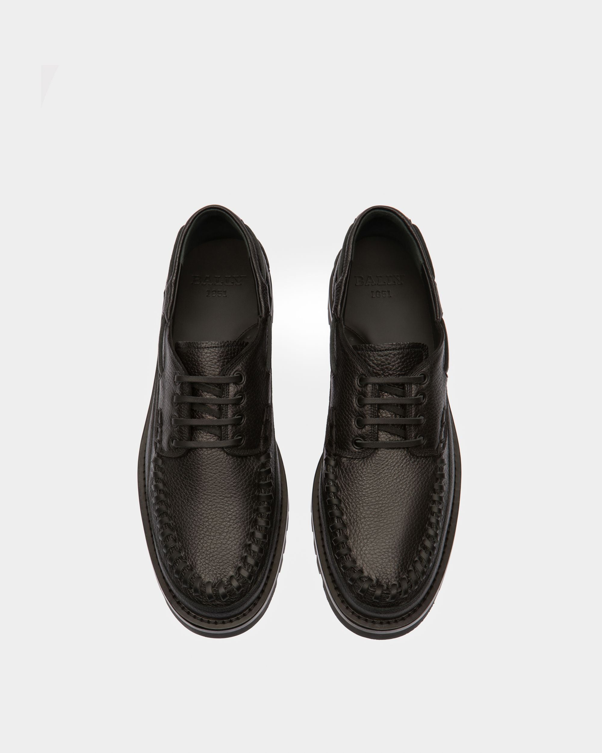 Trendal Leather Moccasins In Black - Men's - Bally - 02