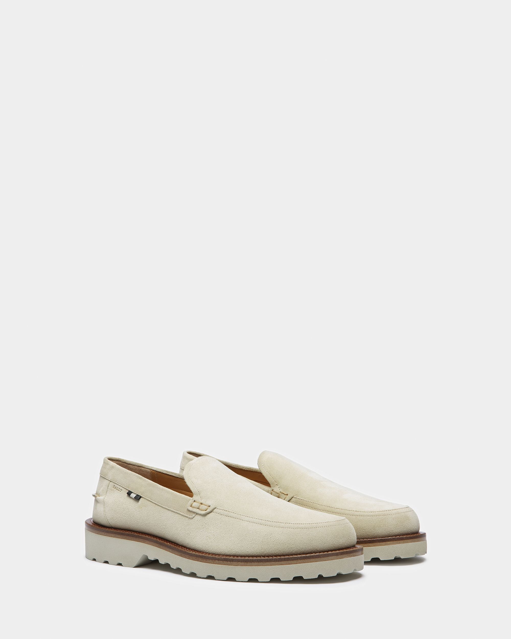 Novald Leather Loafers In Fossil - Men's - Bally - 05