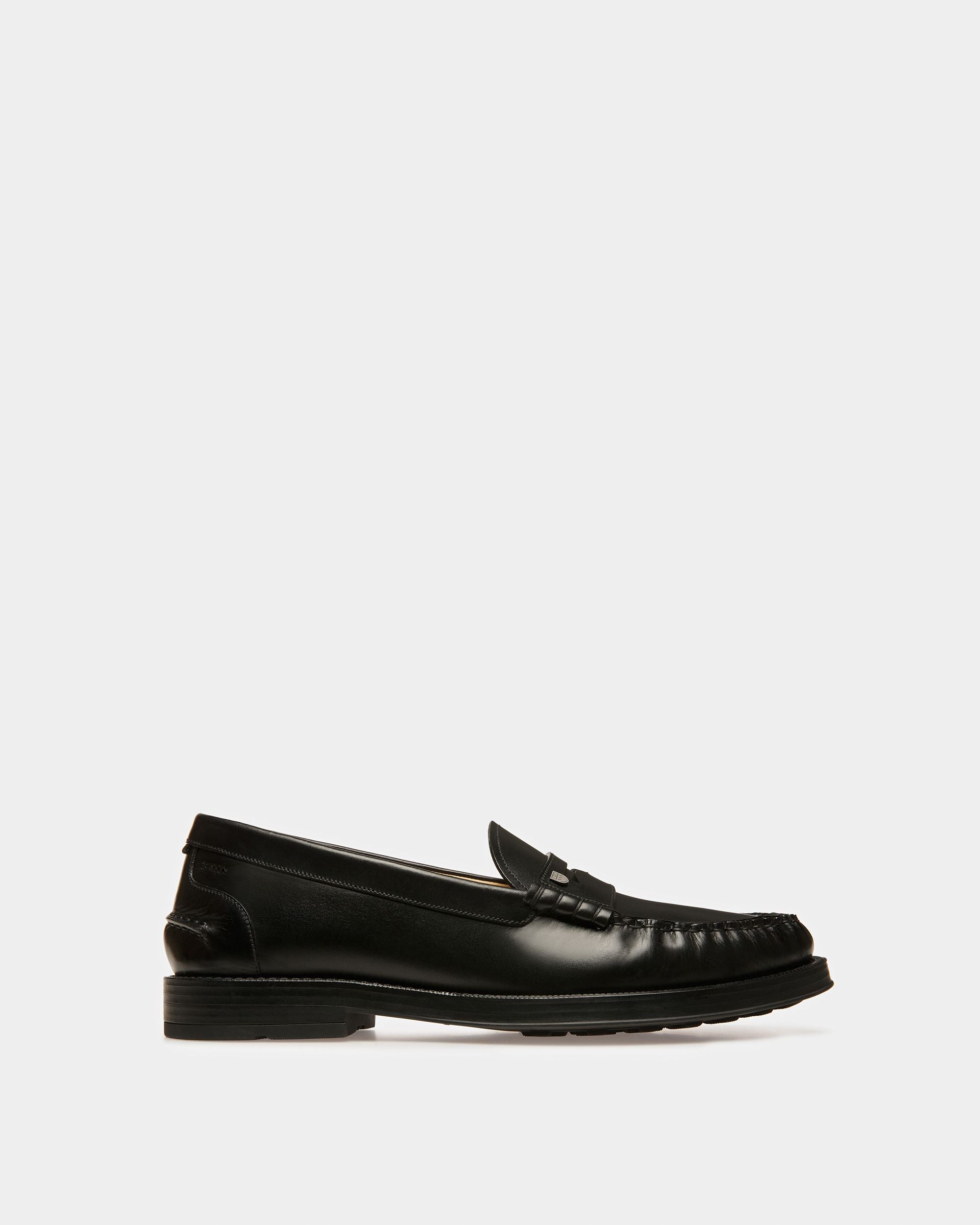Roody Leather Moccasins In Black - Men's - Bally - 01