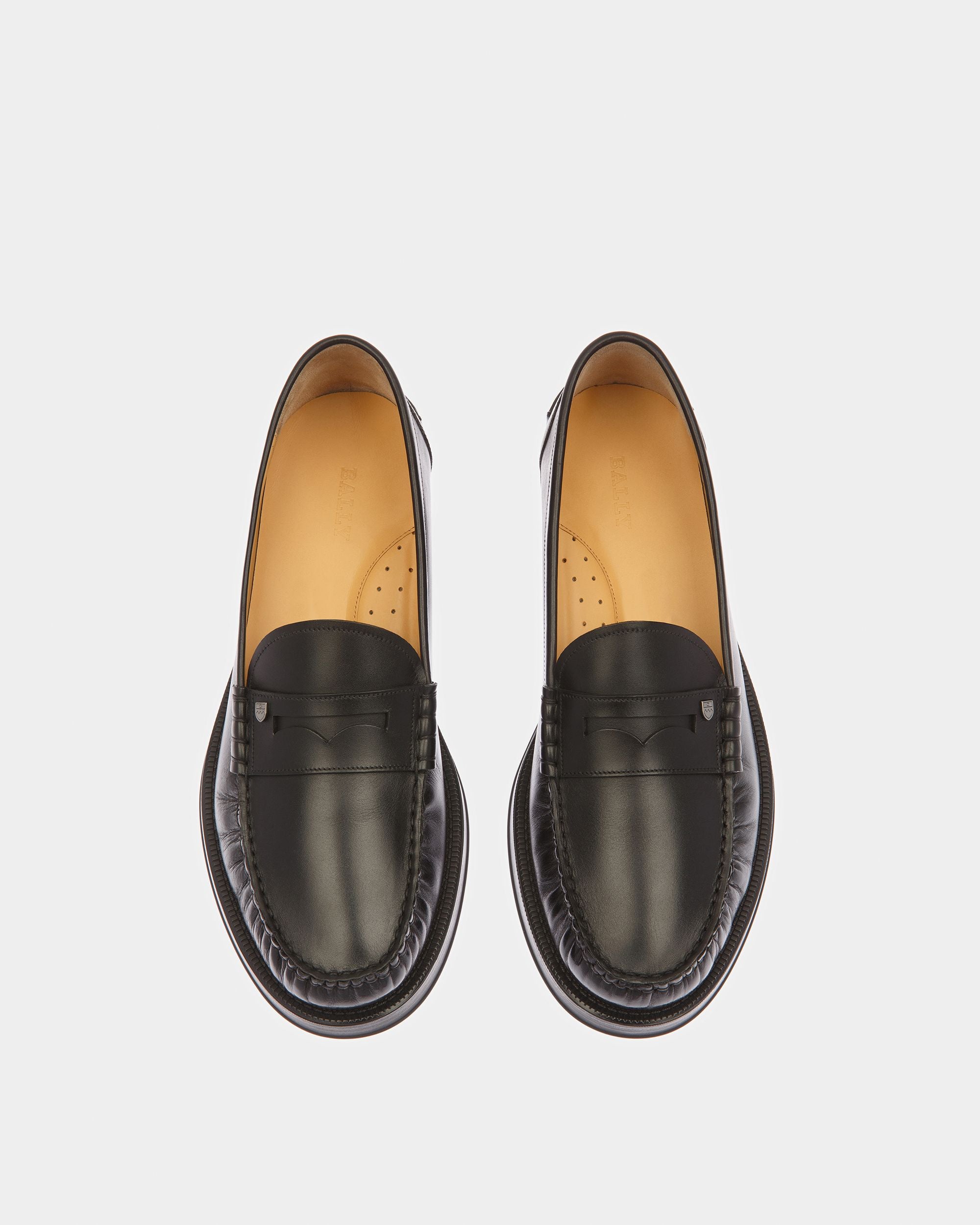 Roody Leather Moccasins In Black - Men's - Bally - 02