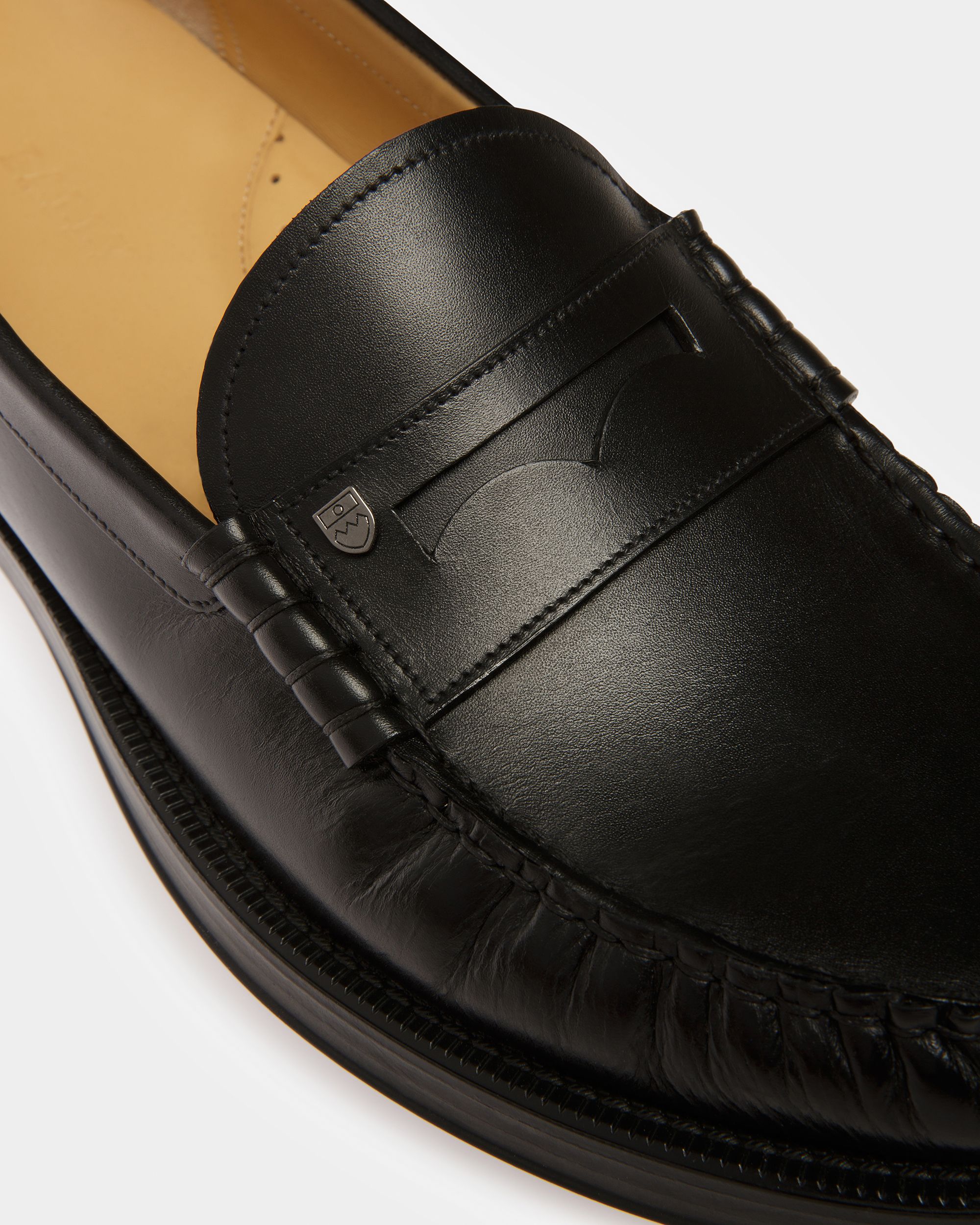 Roody Leather Moccasins In Black - Men's - Bally - 06