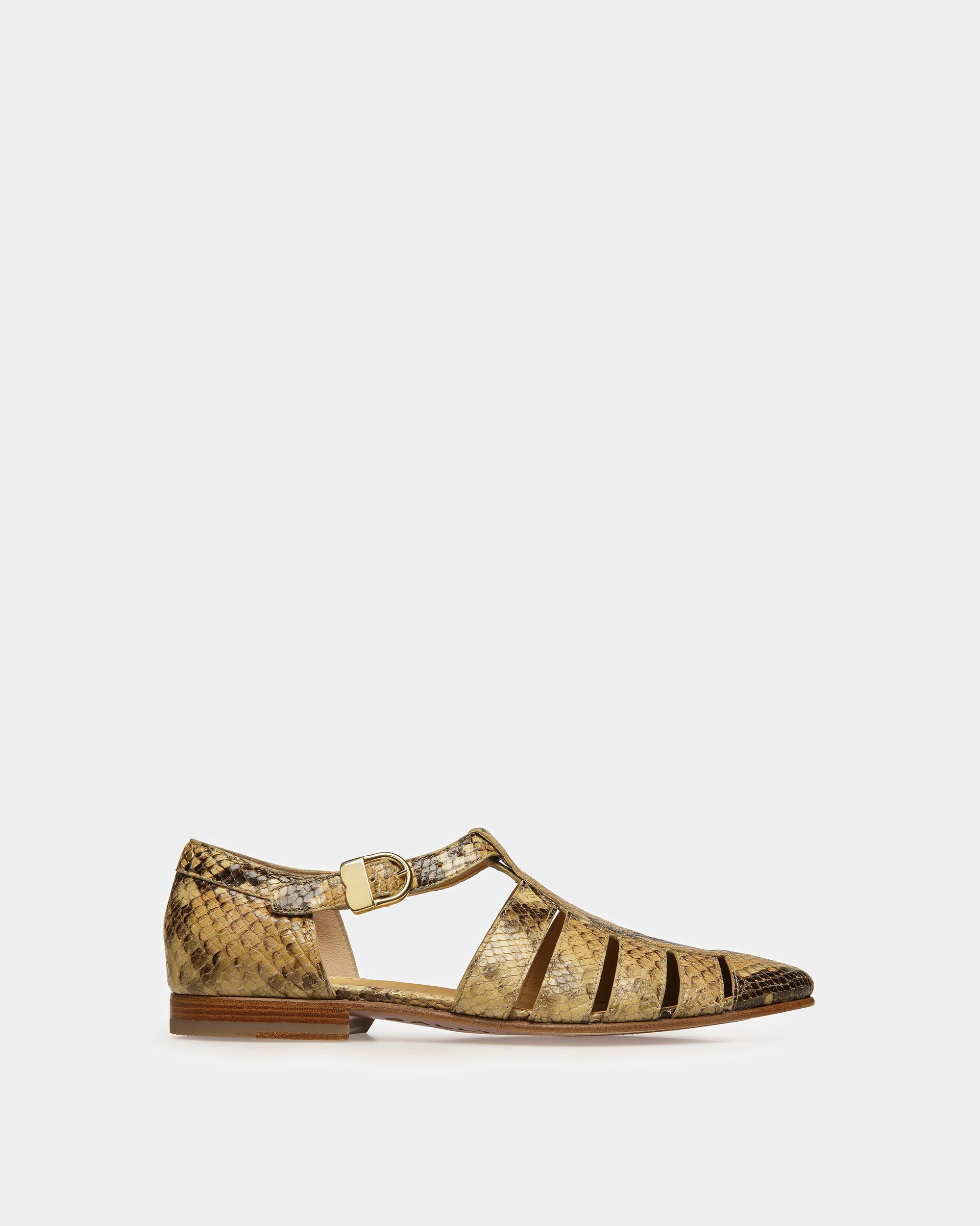 Salton Sandals In Python Print - Men's - Bally - 01