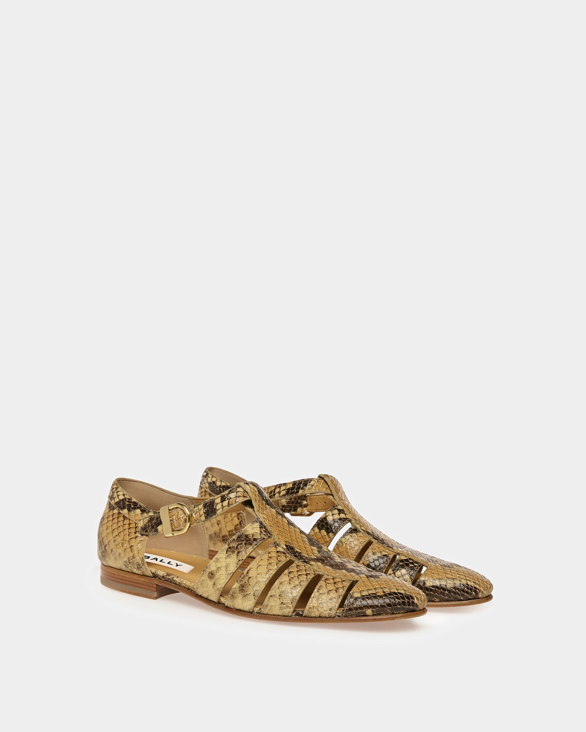Salton Sandals In Python Print - Men's - Bally - 03