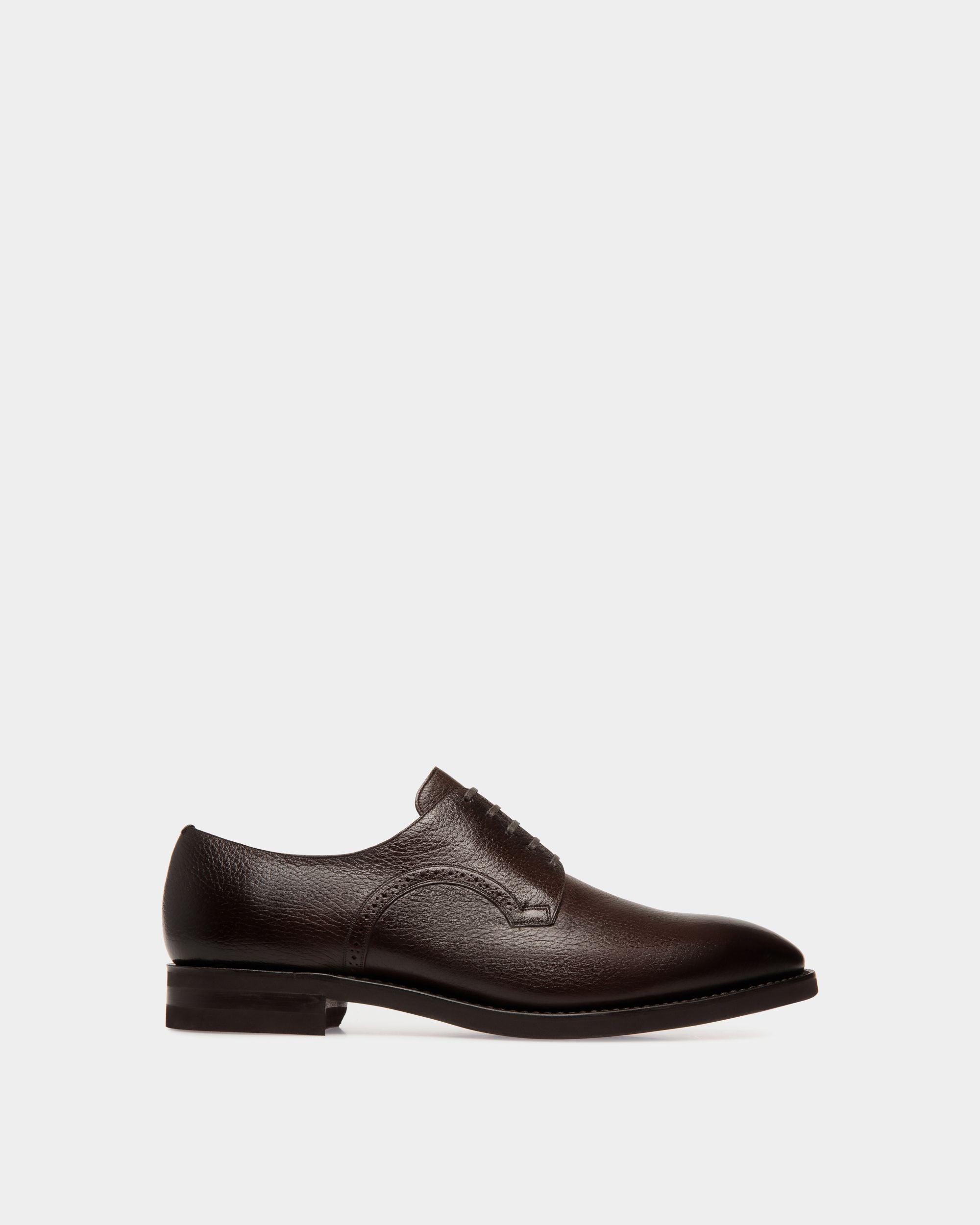 Scribe Derby in Brown Deer Leather - Men's - Bally - 01