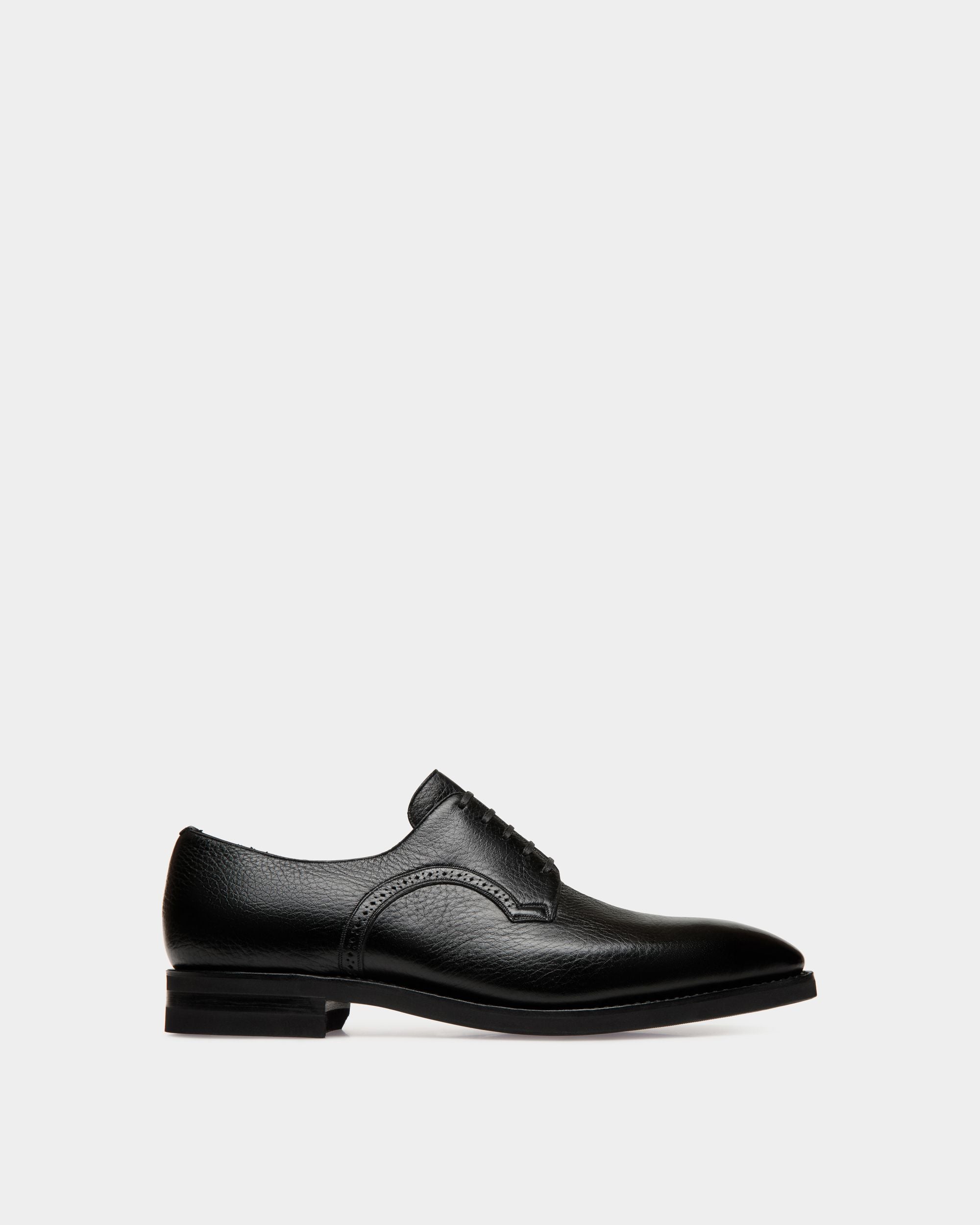 Scribe Derby in Black Deer Leather - Men's - Bally - 01