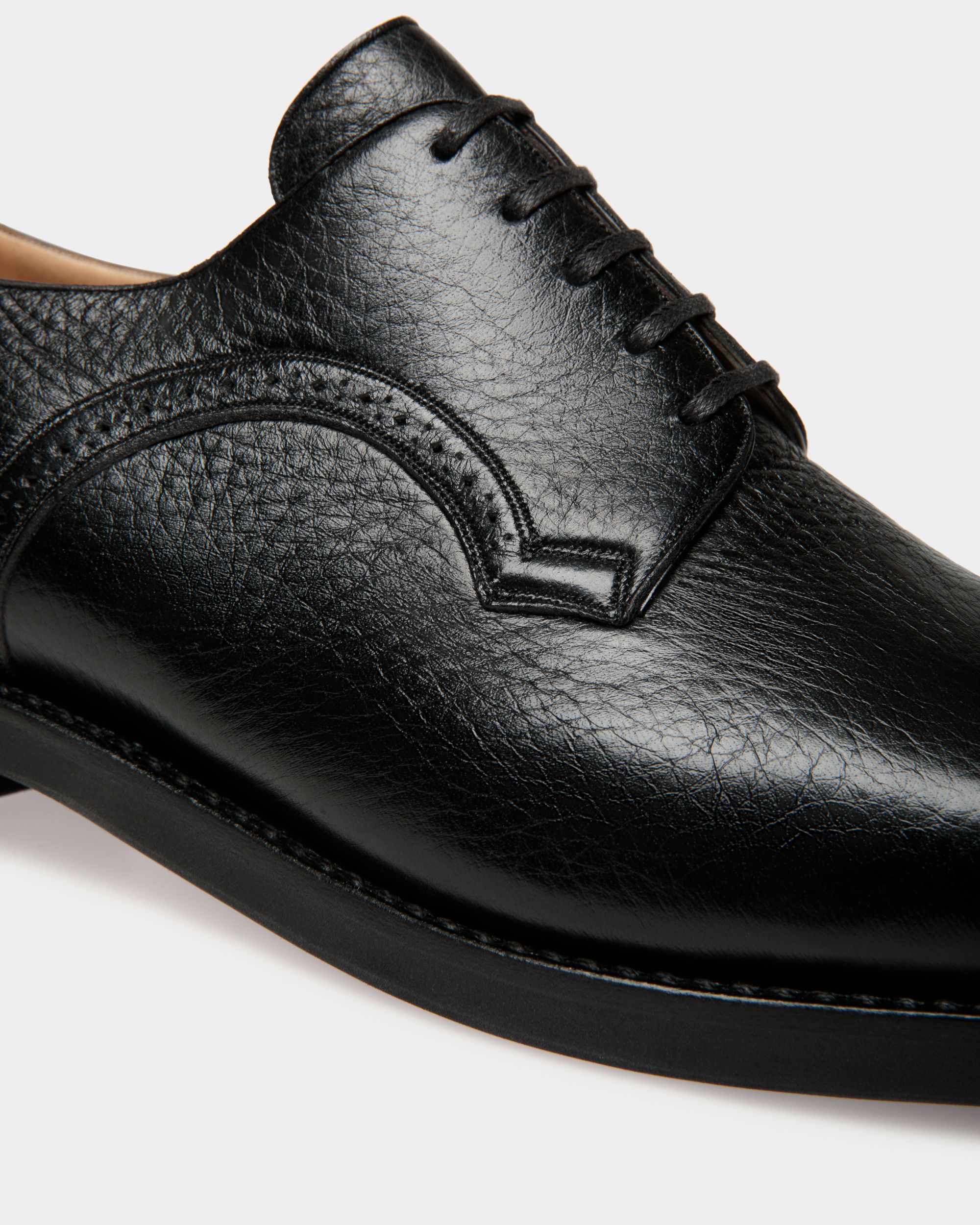 Scribe Derby in Black Deer Leather - Men's - Bally - 04