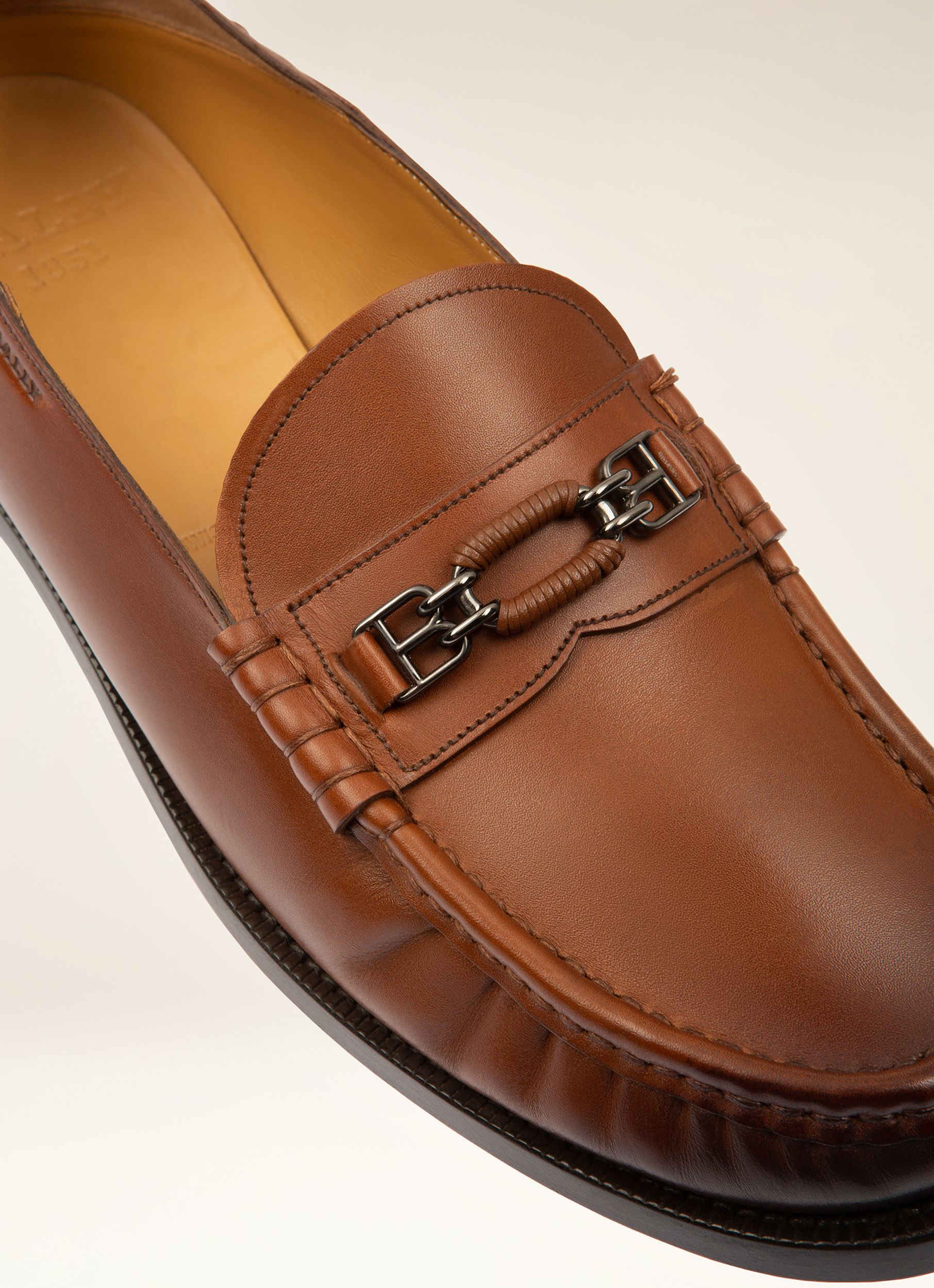 Coriano Leather Moccasins In Brown - Men's - Bally - 02