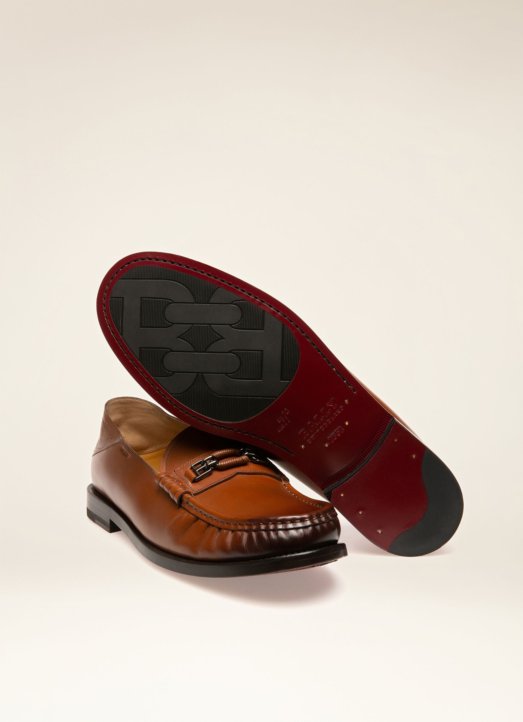 Coriano Leather Moccasins In Brown - Men's - Bally - 07