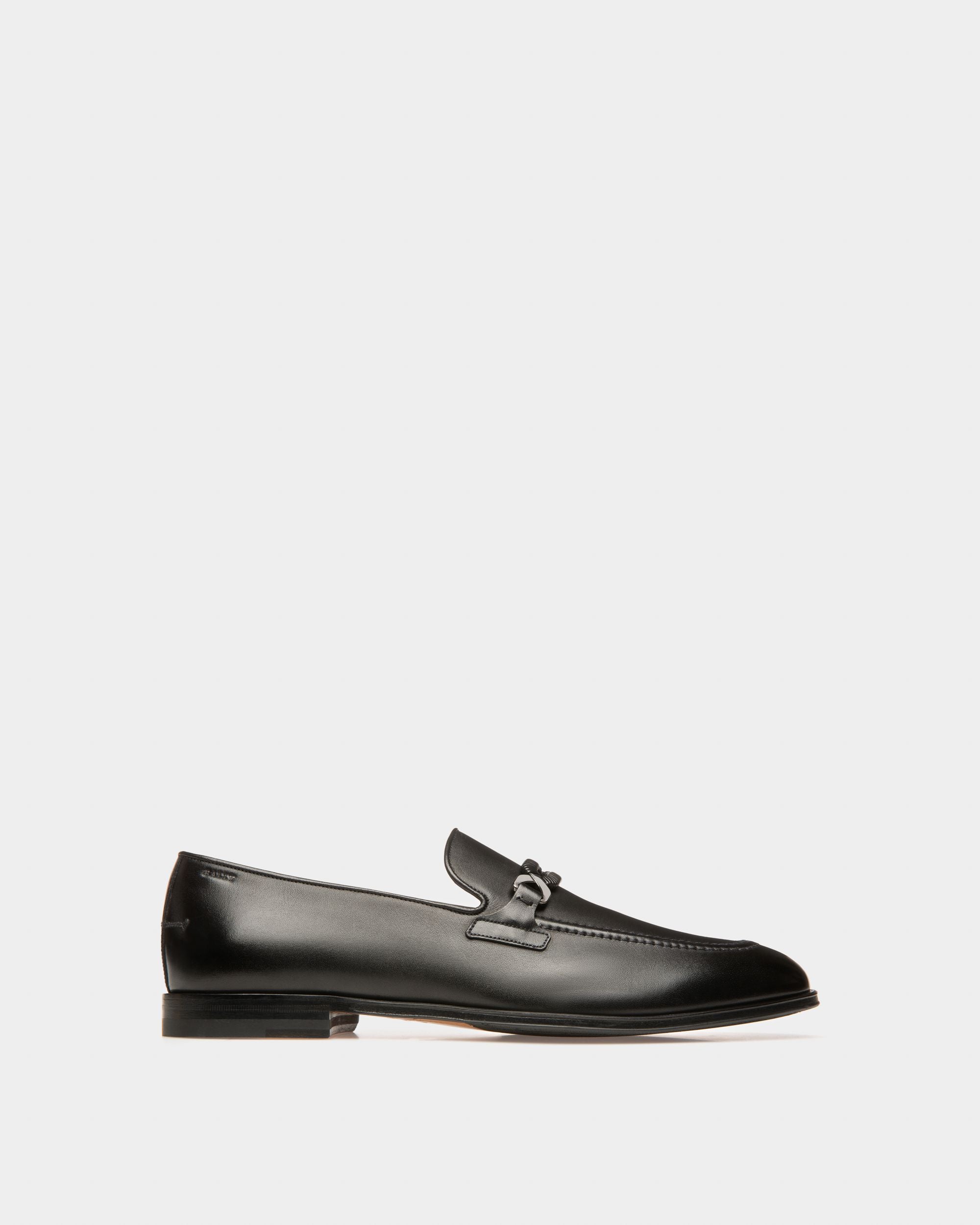 Wernof Leather Loafers In Black - Men's - Bally - 01