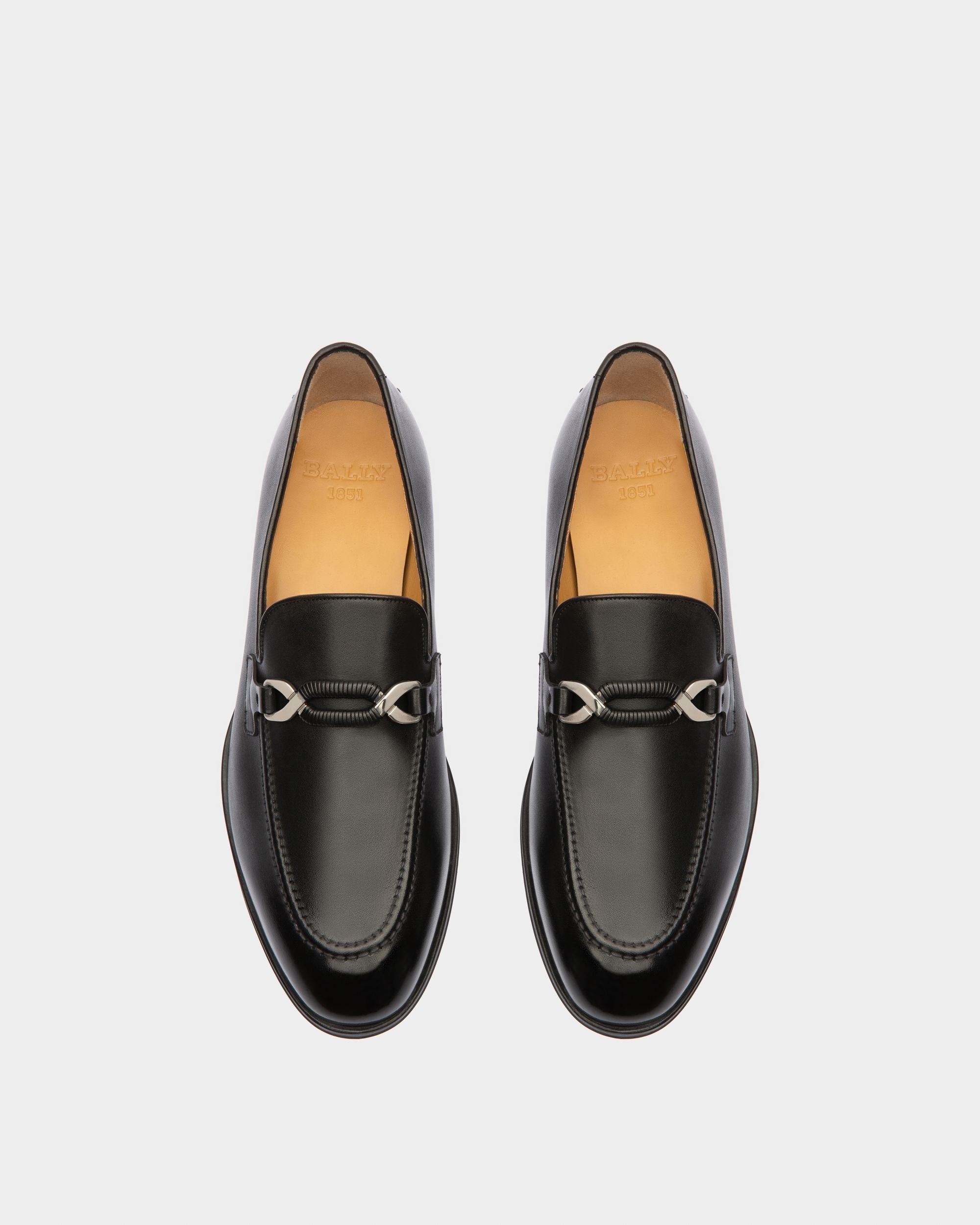 Wernof Leather Loafers In Black - Men's - Bally - 02