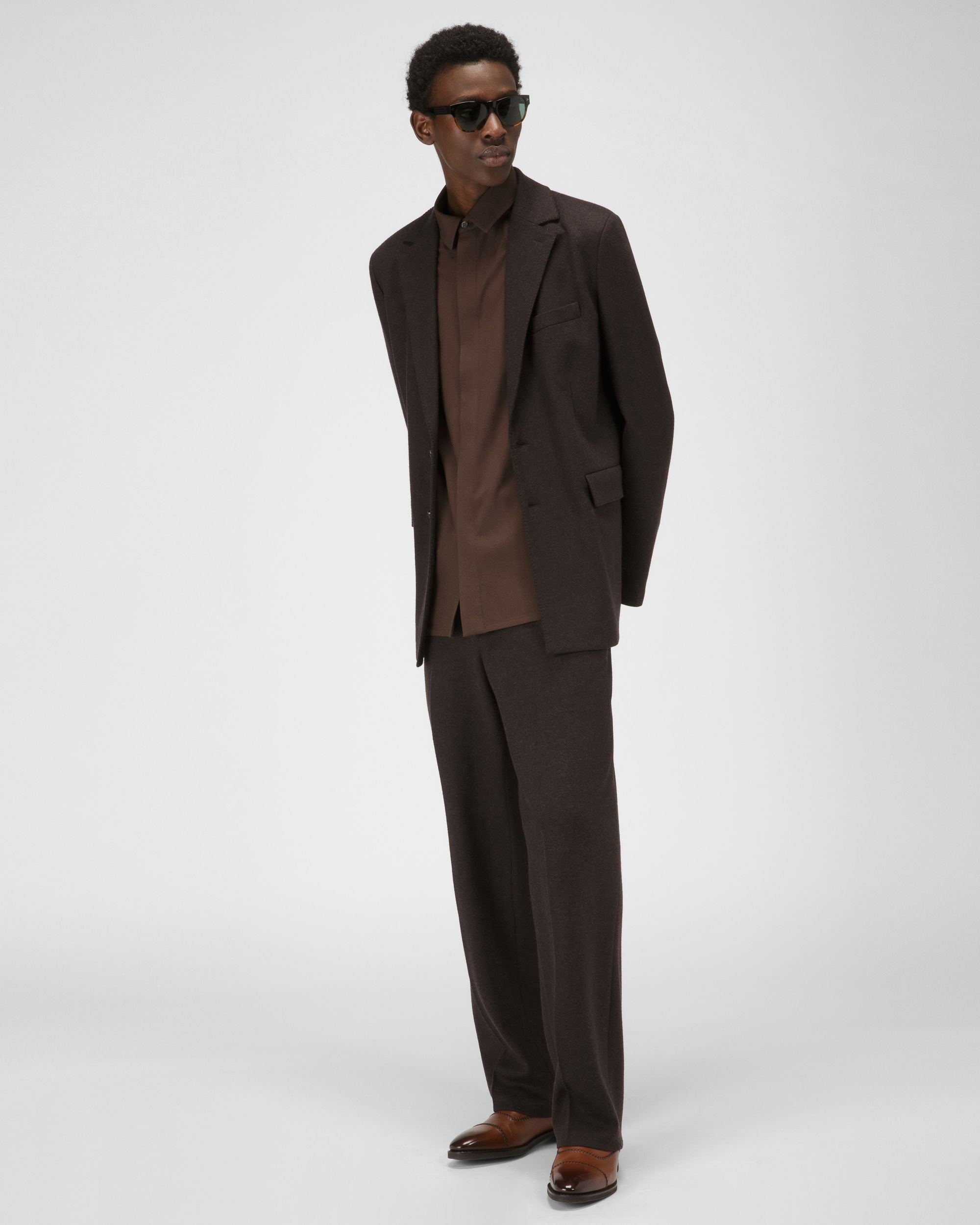 Scleyr Leather Oxfords In Brown - Men's - Bally - 03