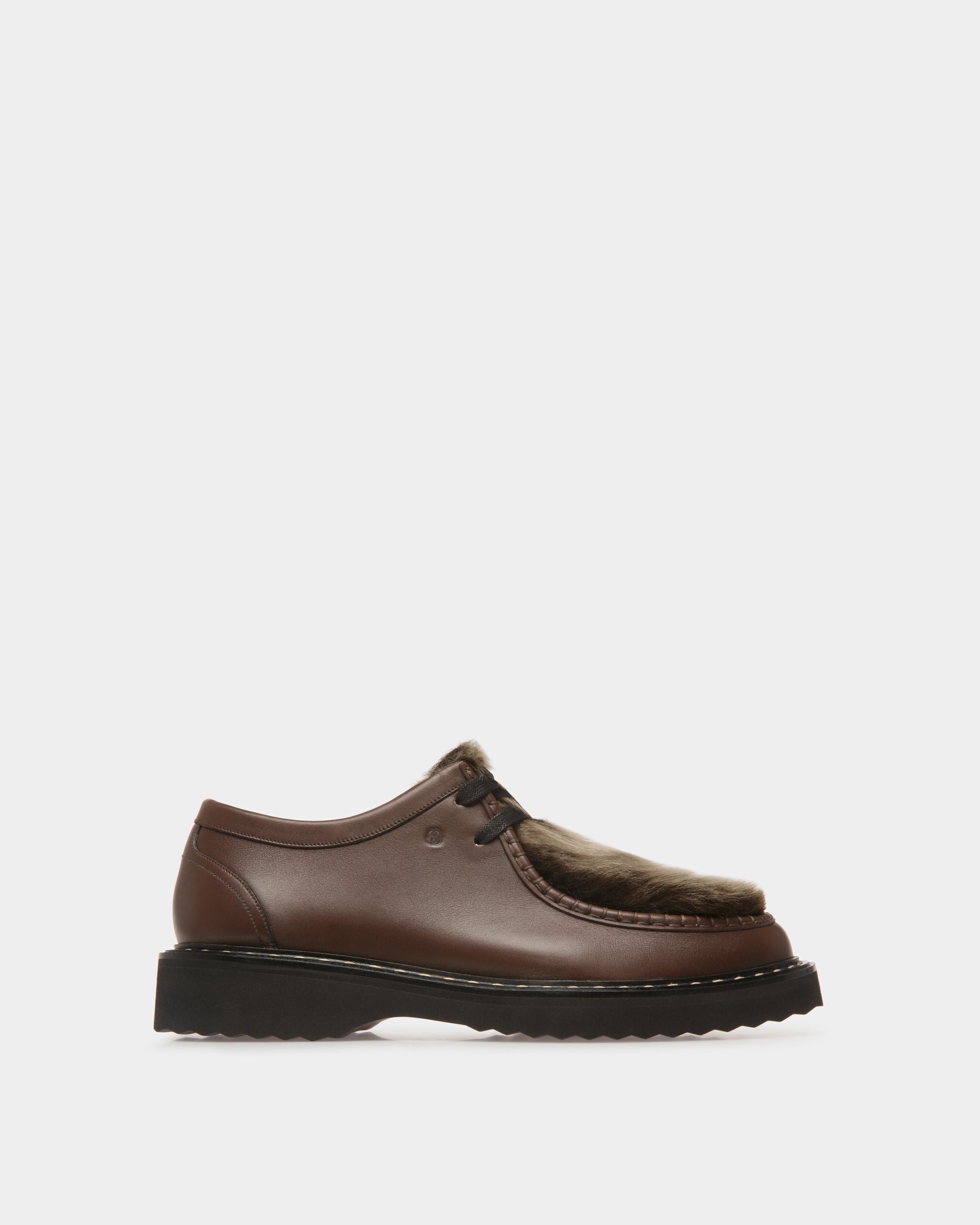 Neasden Derby Shoes In Brown Leather - Men's - Bally - 01