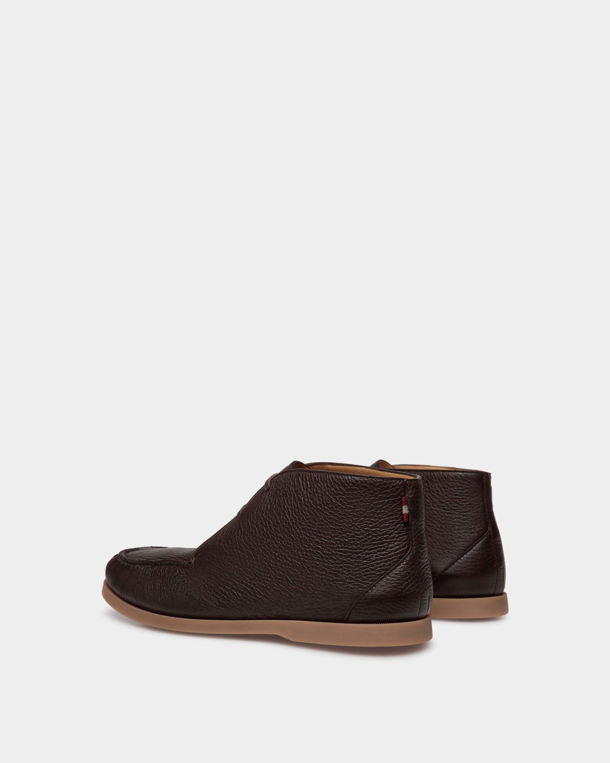 Nelson Bootie In Ebano Deer Leather - Men's - Bally - 04