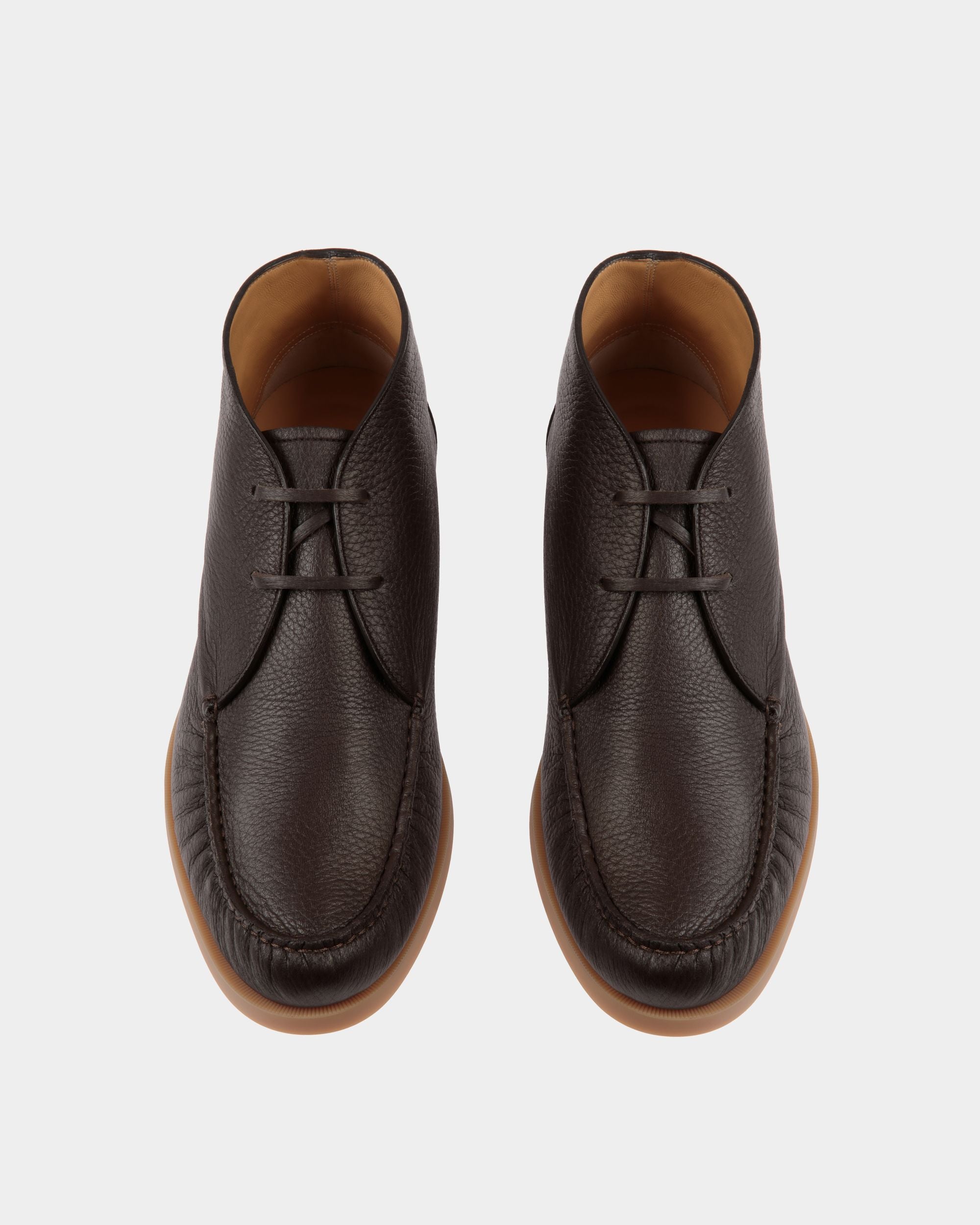 Nelson Bootie In Ebano Deer Leather - Men's - Bally - 05