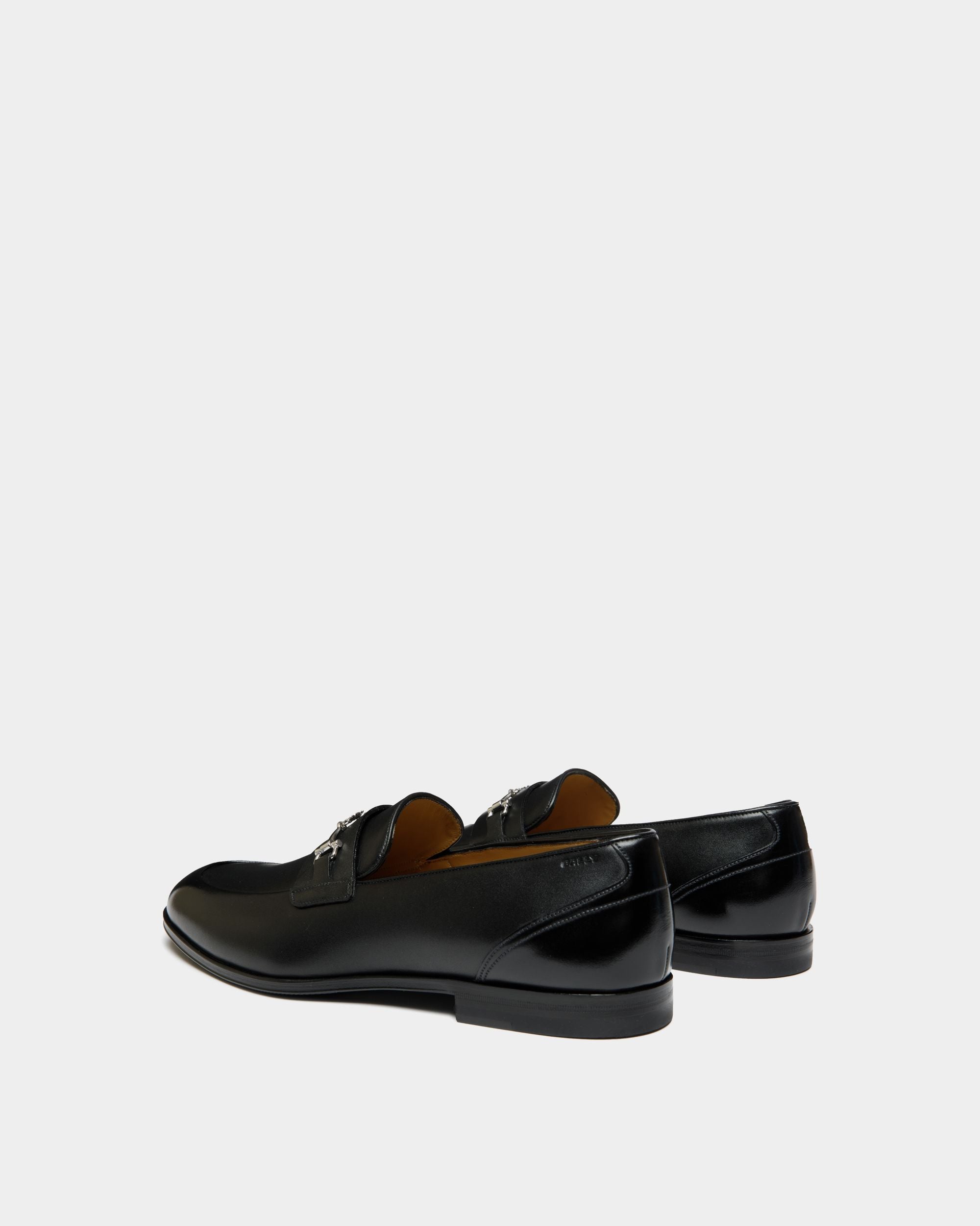 Westminster Loafer in Black Leather - Men's - Bally - 03