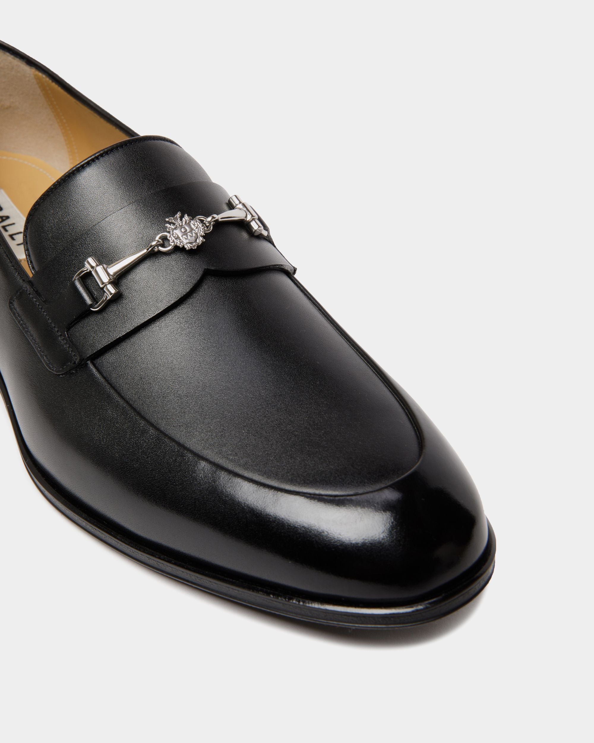 Westminster Loafer in Black Leather - Men's - Bally - 05