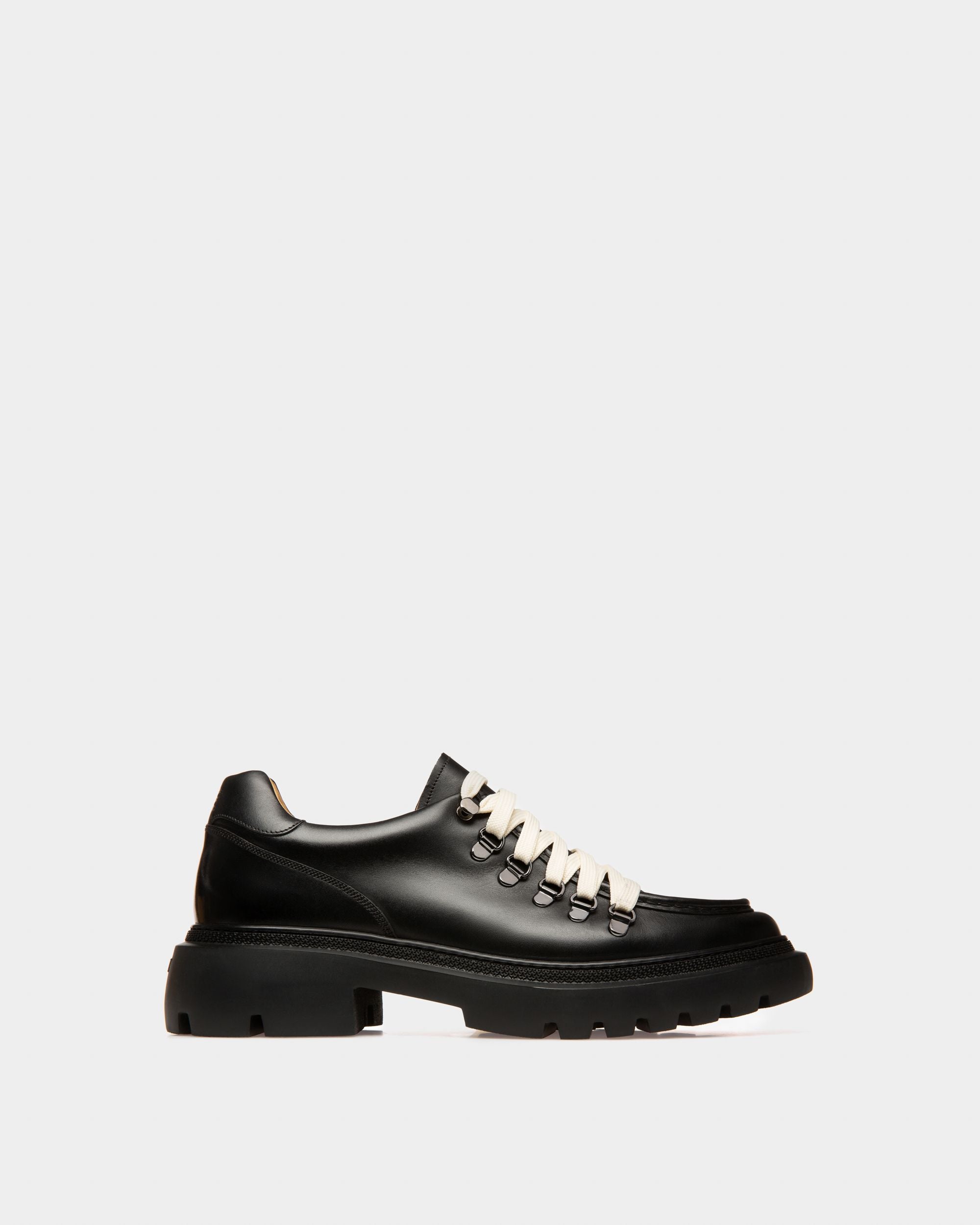 Varshal Leather Derbies In Black - Men's - Bally - 01