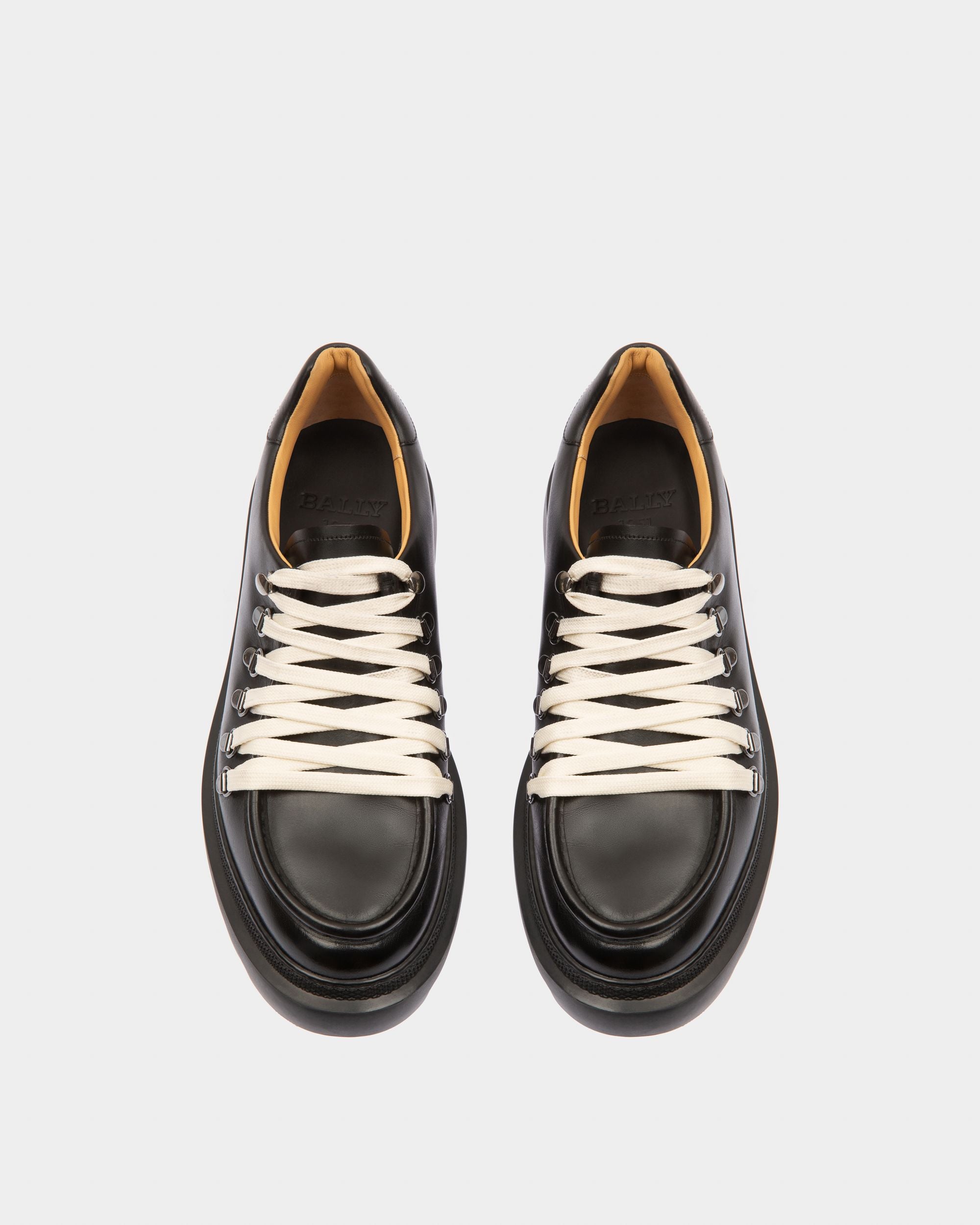 Varshal Leather Derbies In Black - Men's - Bally - 02