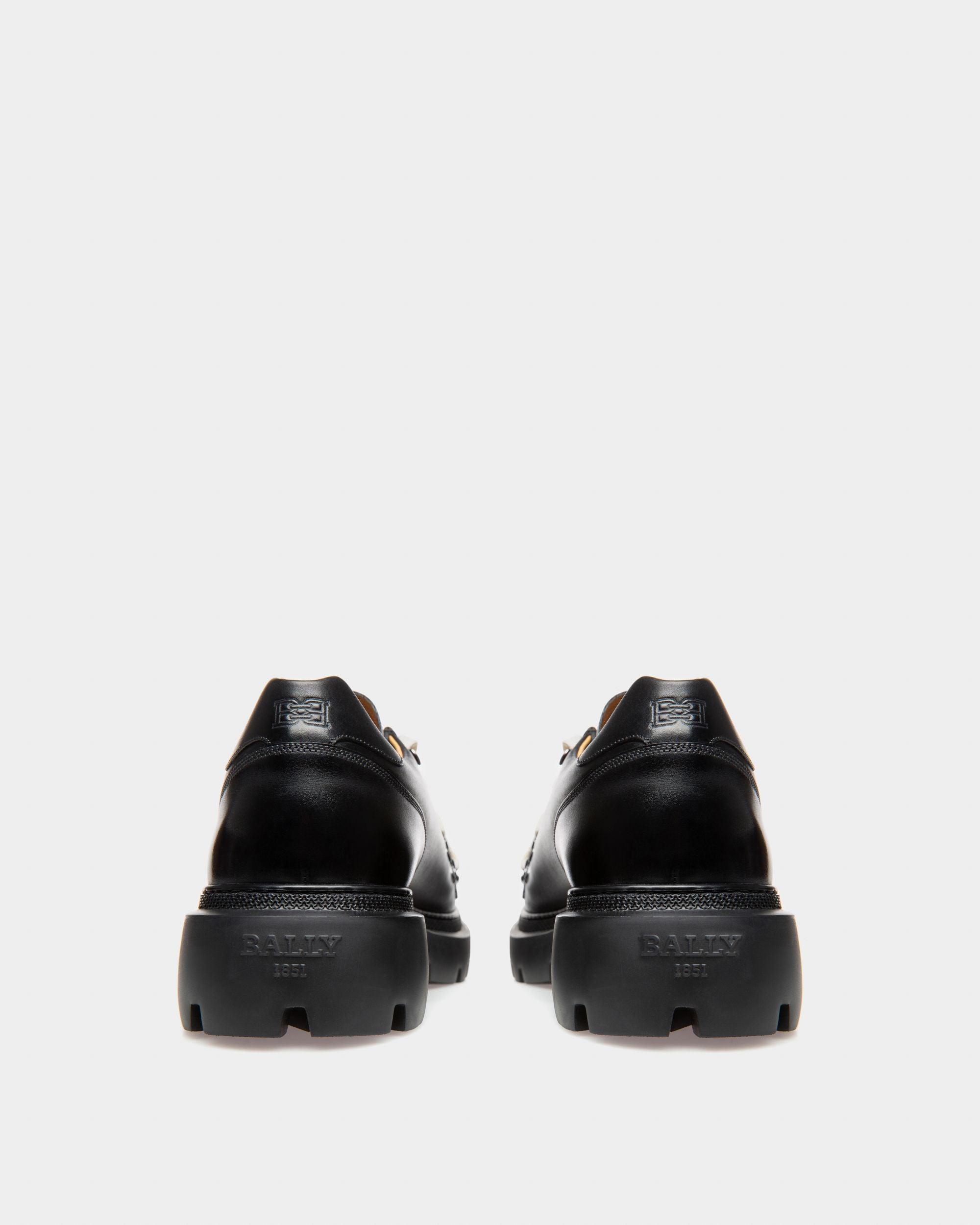 Varshal Leather Derbies In Black - Men's - Bally - 04
