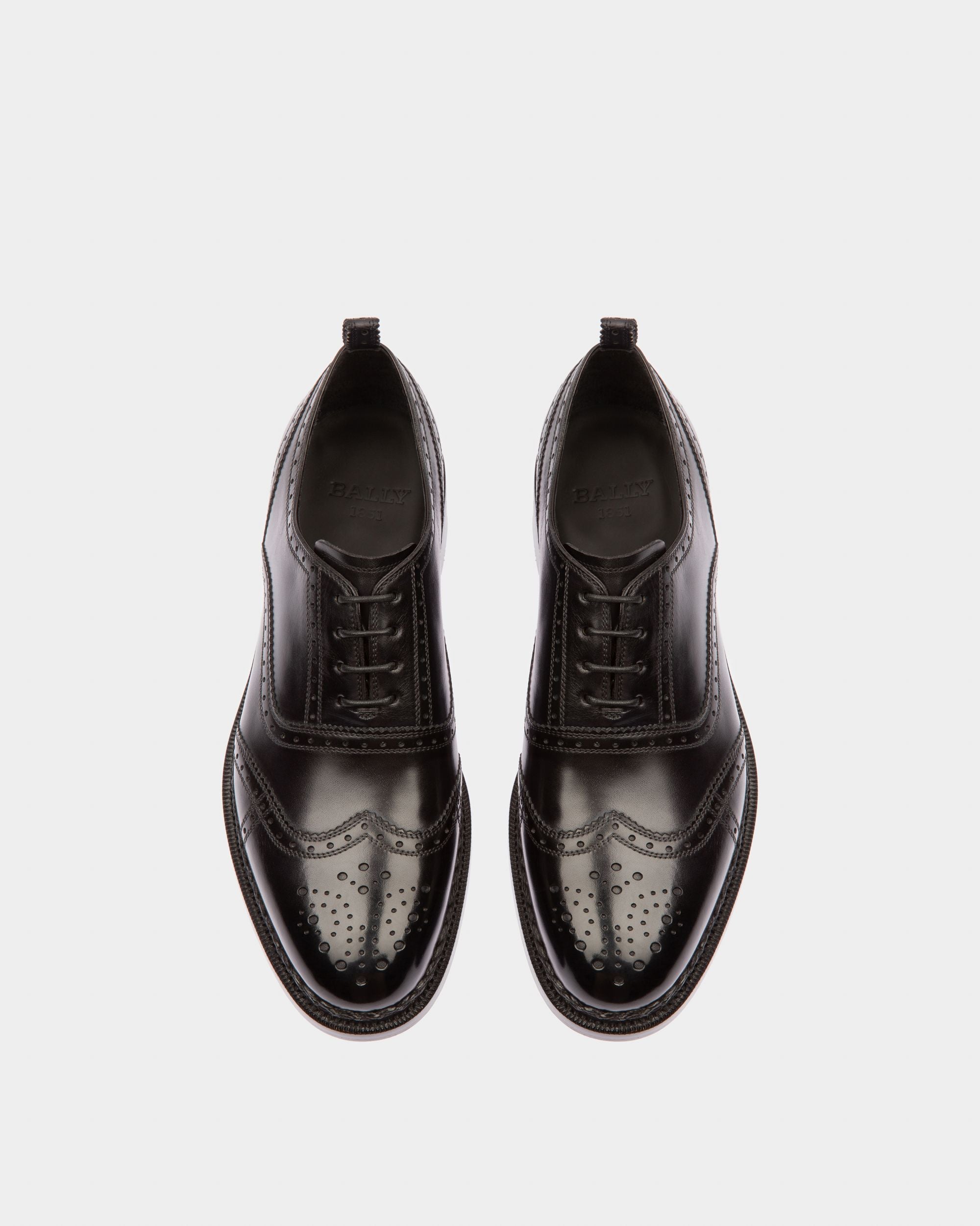 Oliver Leather Oxfords In Black - Men's - Bally - 02
