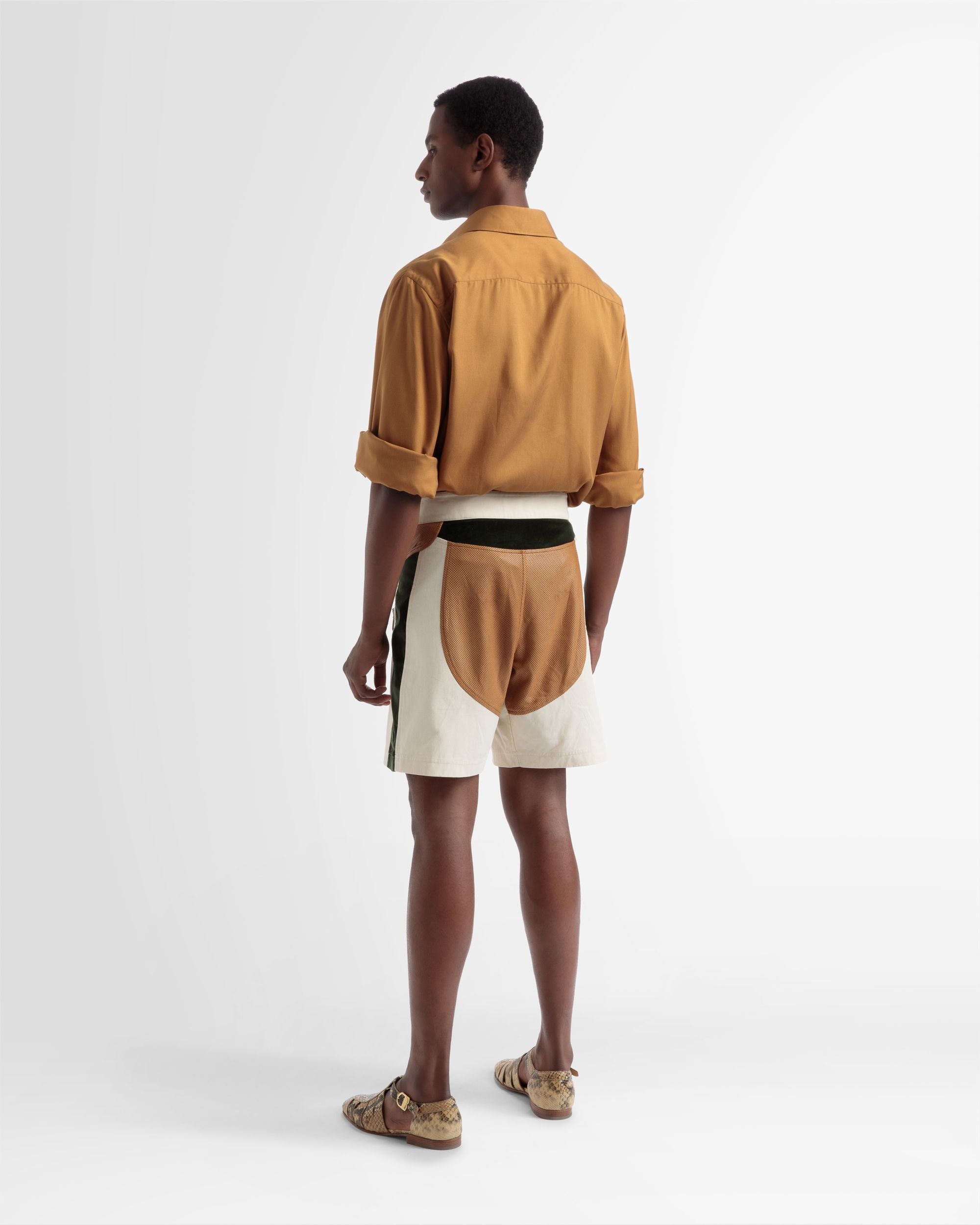 Pocket Front Silk Shirt In Desert - Men's - Bally - 05