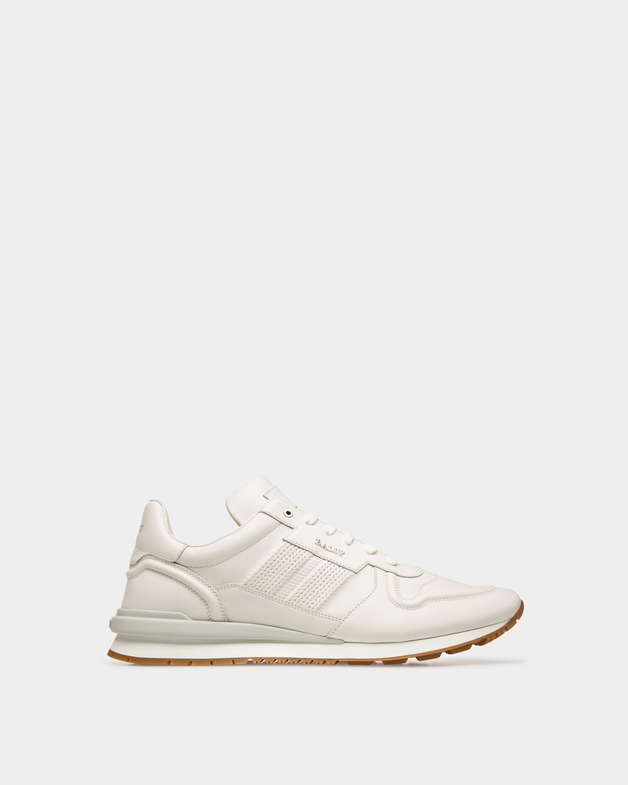 Asper In White Leather And Fabric - Men's - Bally - 01