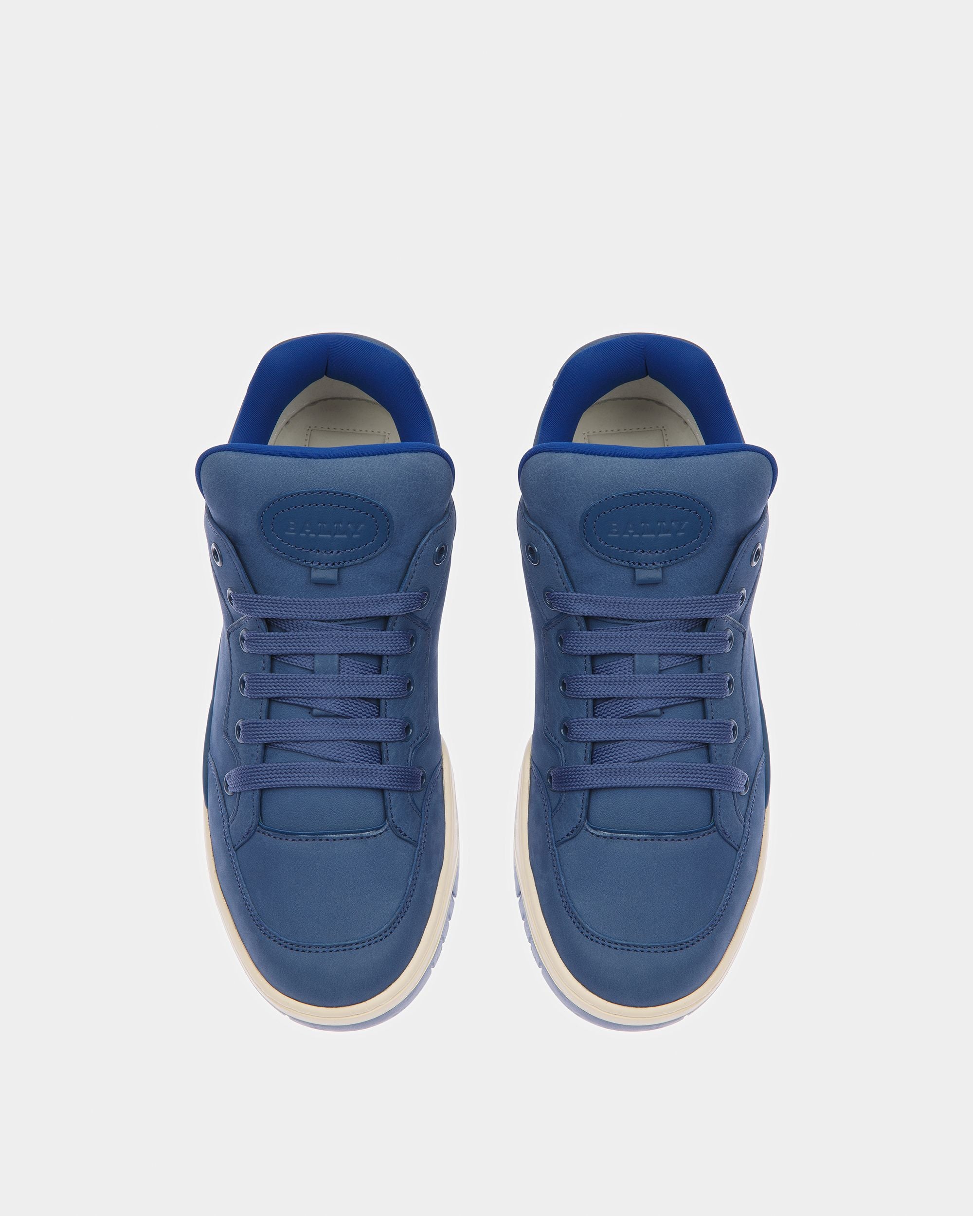 Kiro Leather Sneakers In Blue Neon - Men's - Bally - 02
