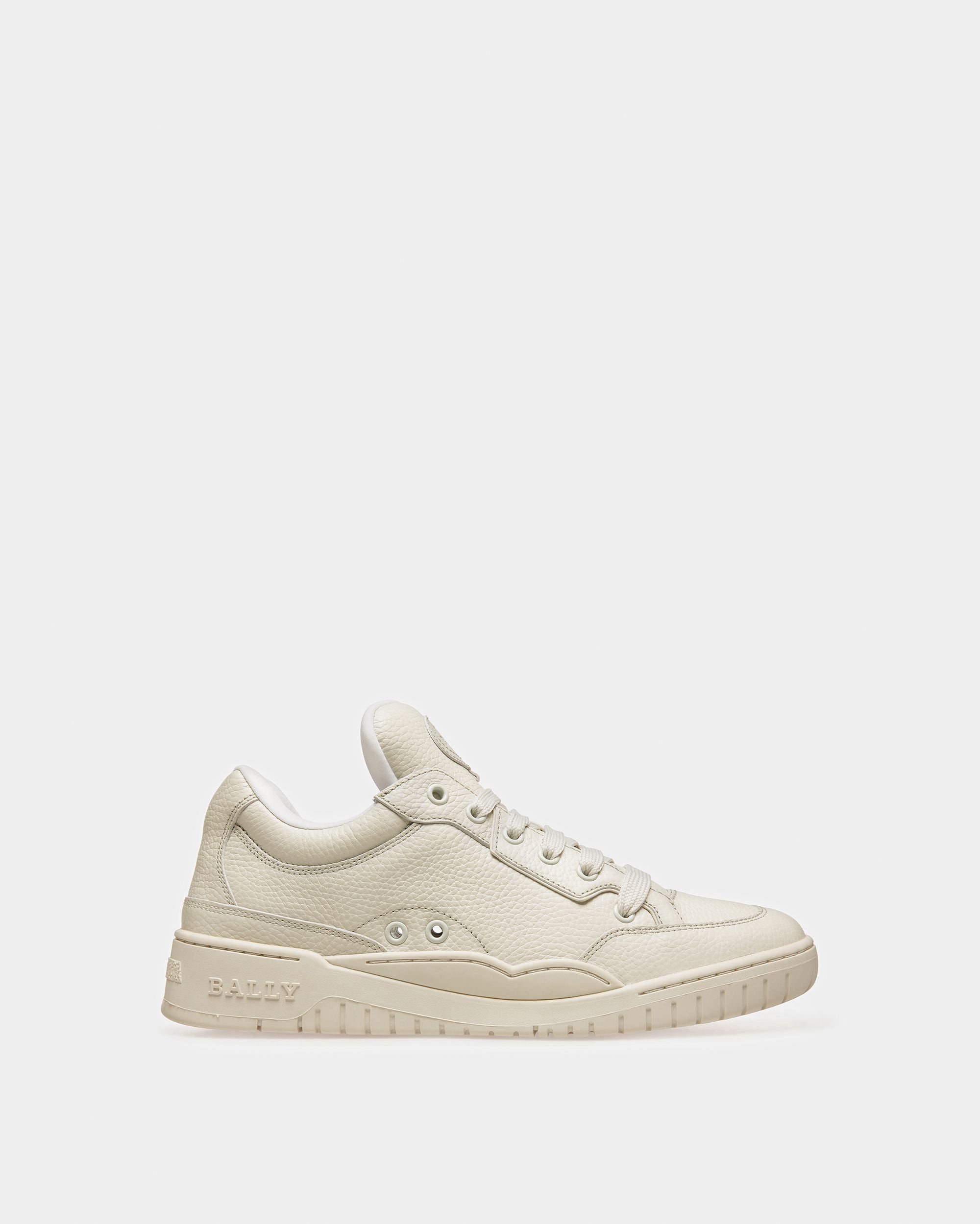 Kiro Leather Sneakers In Dusty White - Men's - Bally - 01