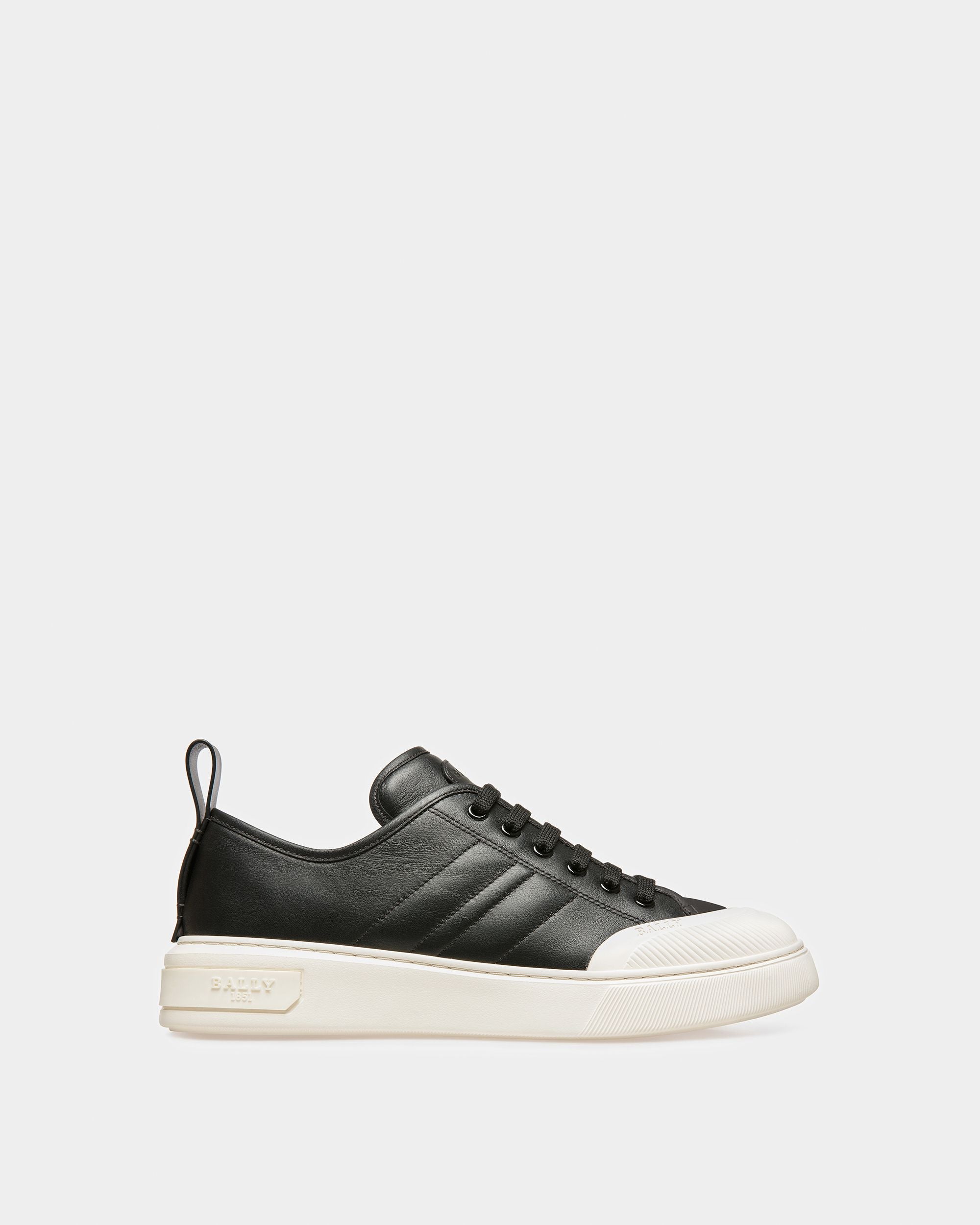 Medyn Leather Sneakers In Black - Men's - Bally - 01