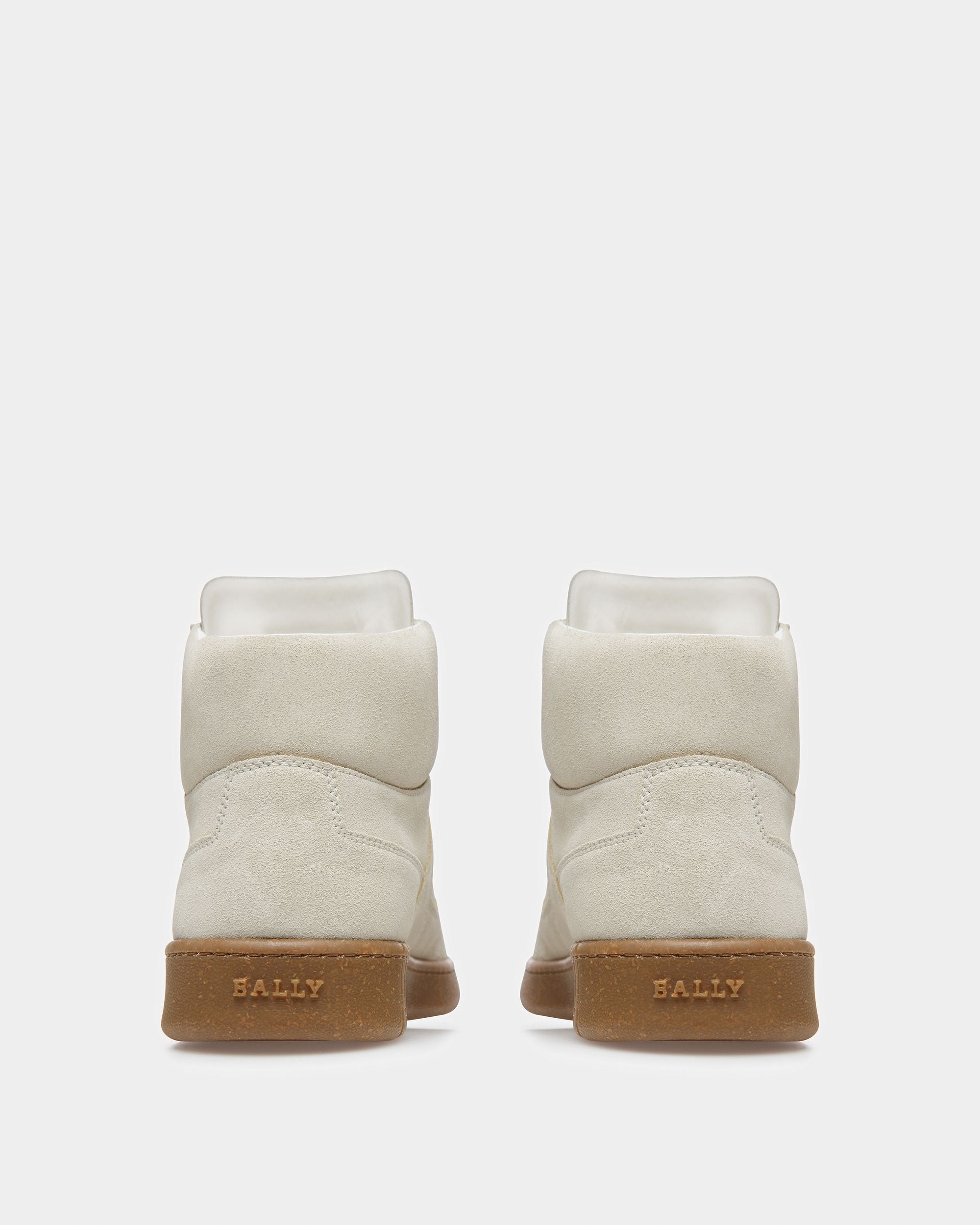 Wiggles Leather Sneakers In Dusty White - Men's - Bally - 03